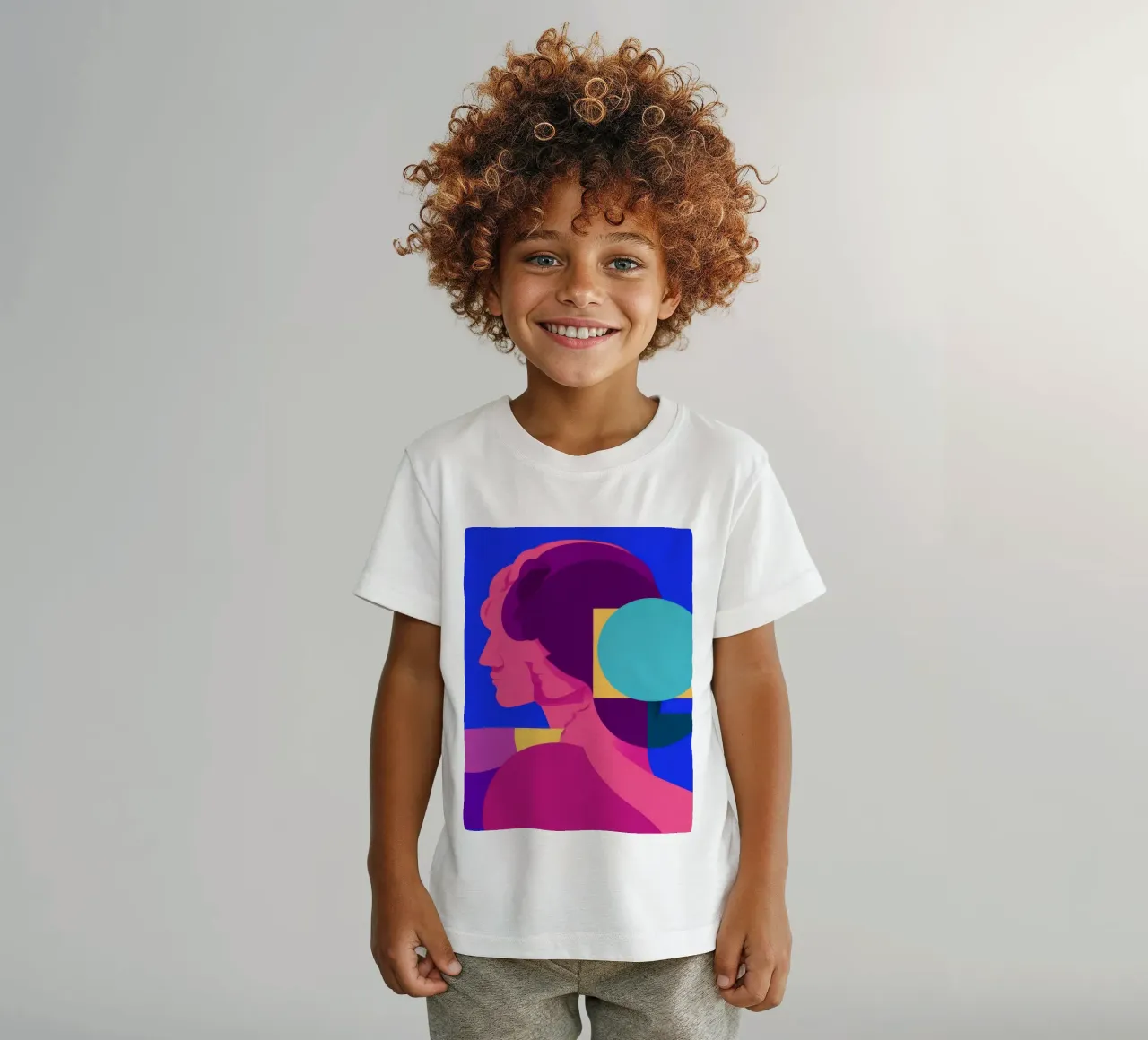 Profilo di fusione cromatica t-shirt bambini da Katarsis Mann