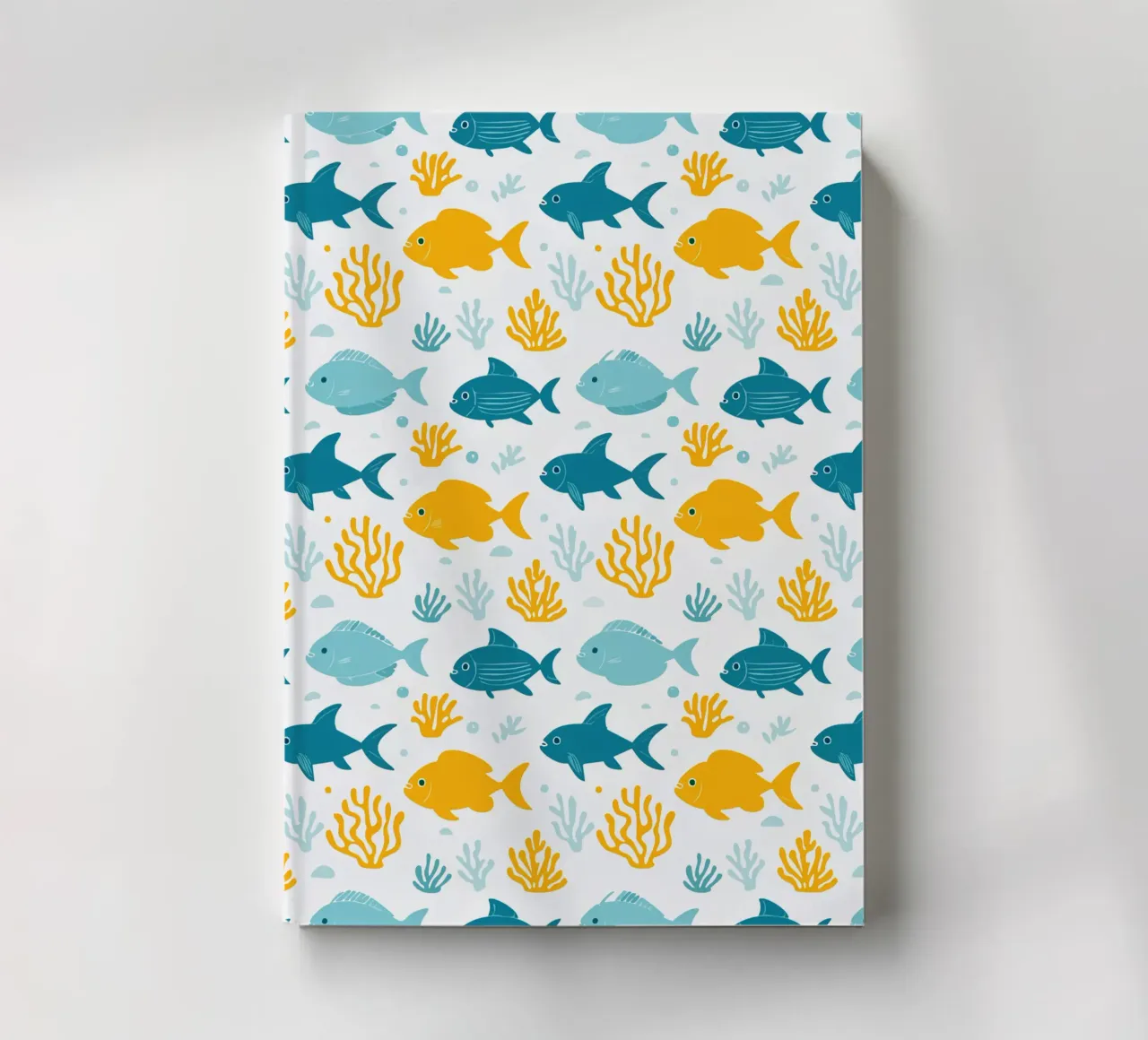 Underwater World - Fish Pattern 1 notebook by Hightown Design