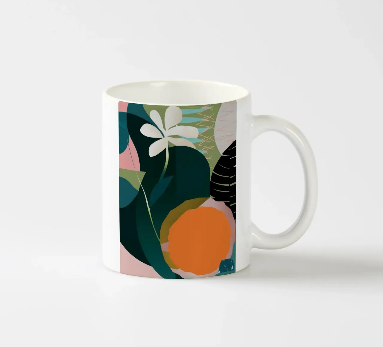 Fogliame dell'ora d'oro tazza in ceramica da Kala Martir