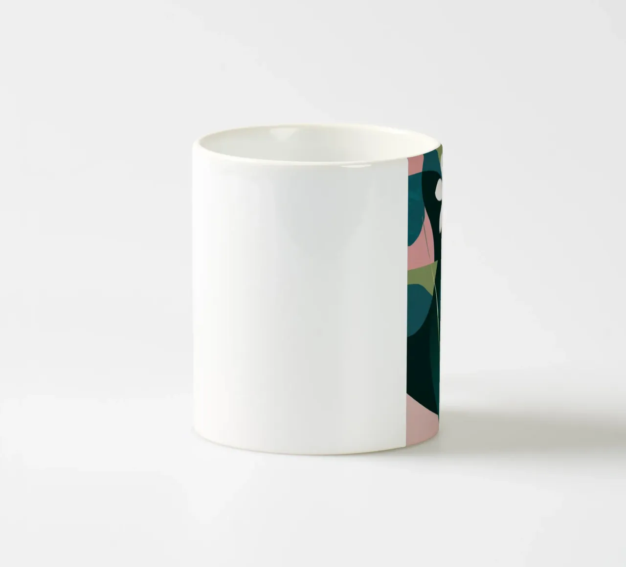 Fogliame dell'ora d'oro tazza in ceramica da Kala Martir