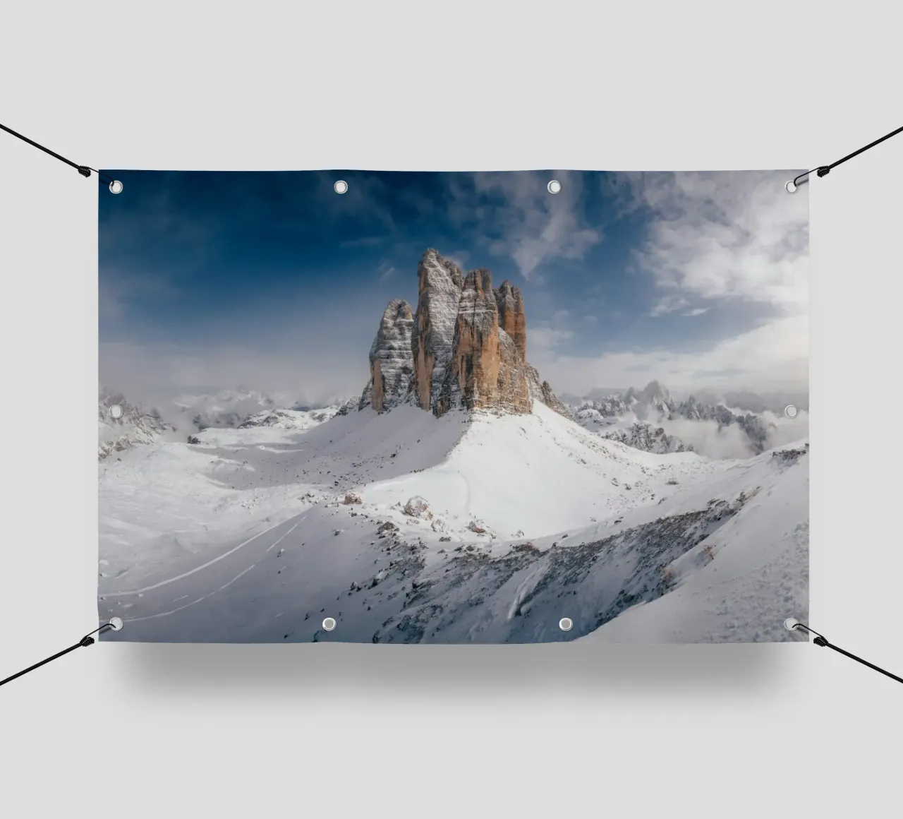 tower on snow mountain telo in pvc da feny