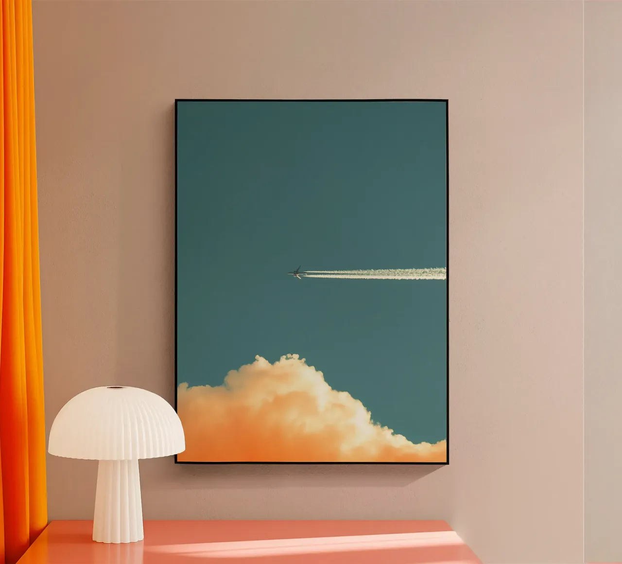 plane ink in sunset plexiglass da feny