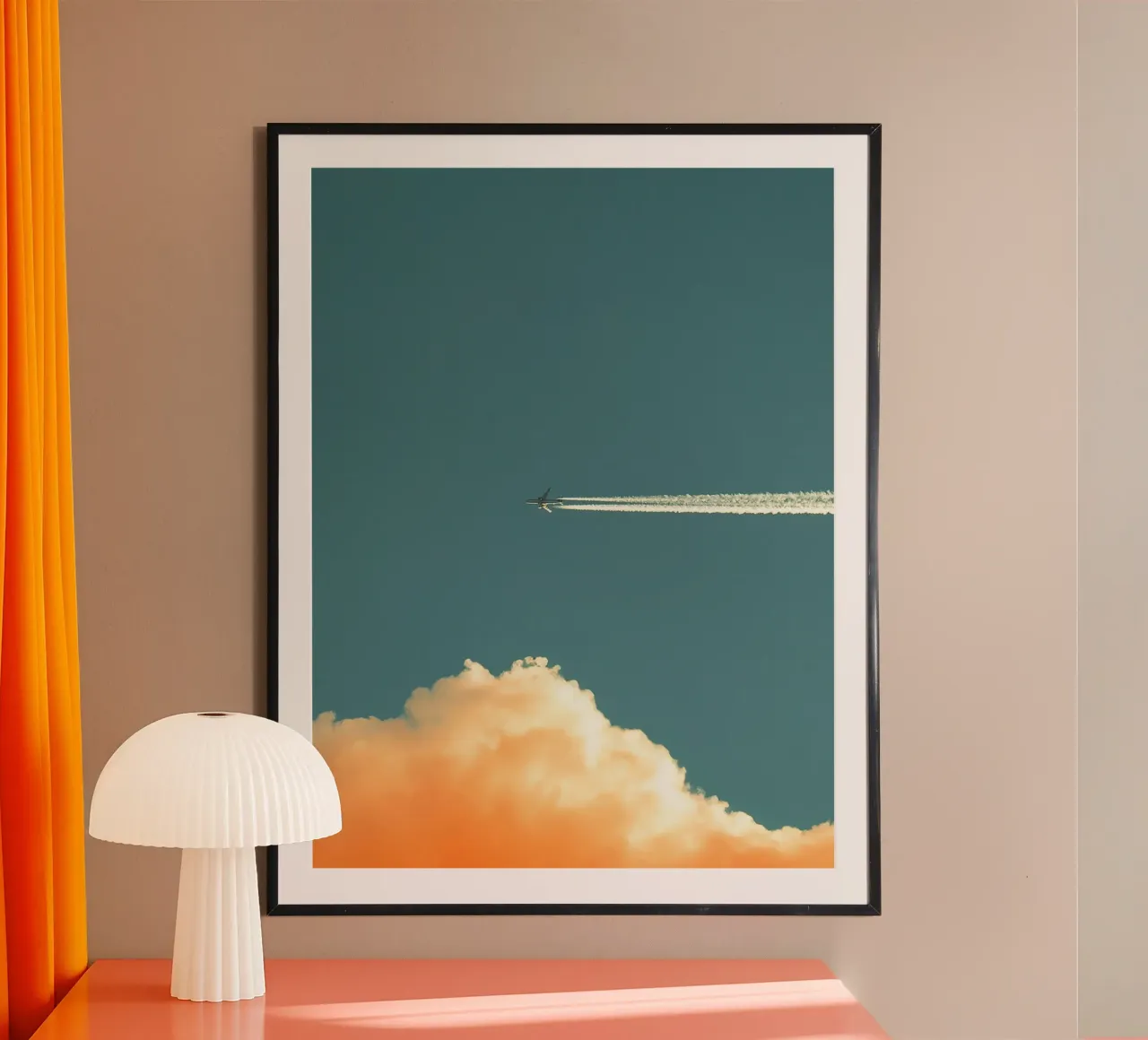 plane ink in sunset carta hahnemühle da feny