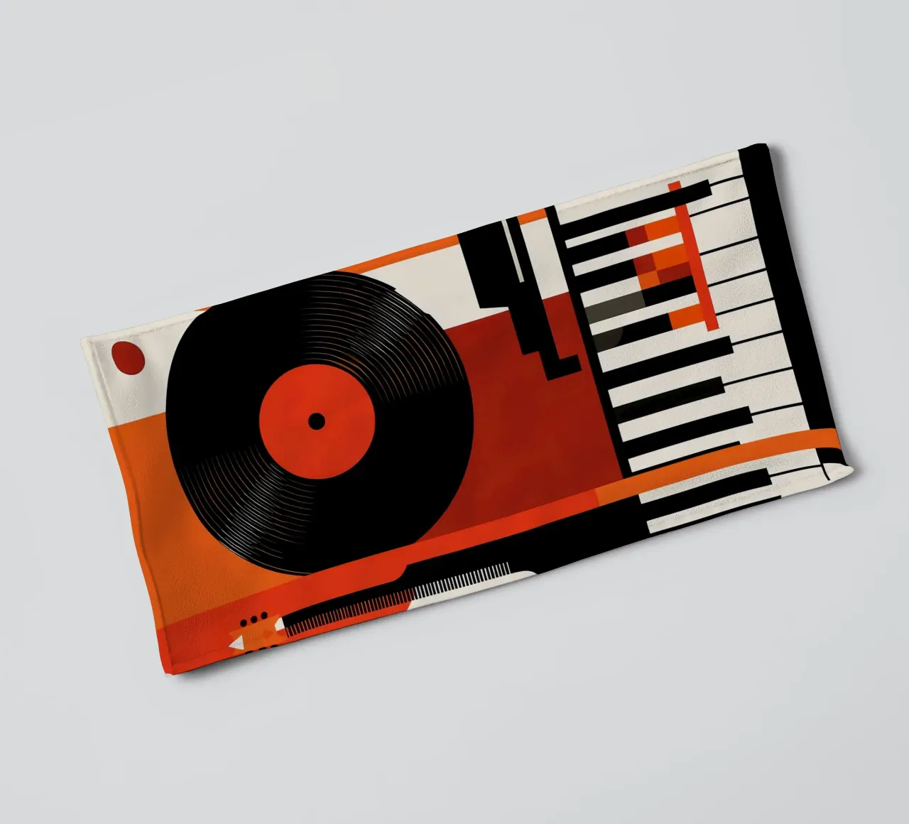 Abstract Musical Instruments Composition towel by VintageShop