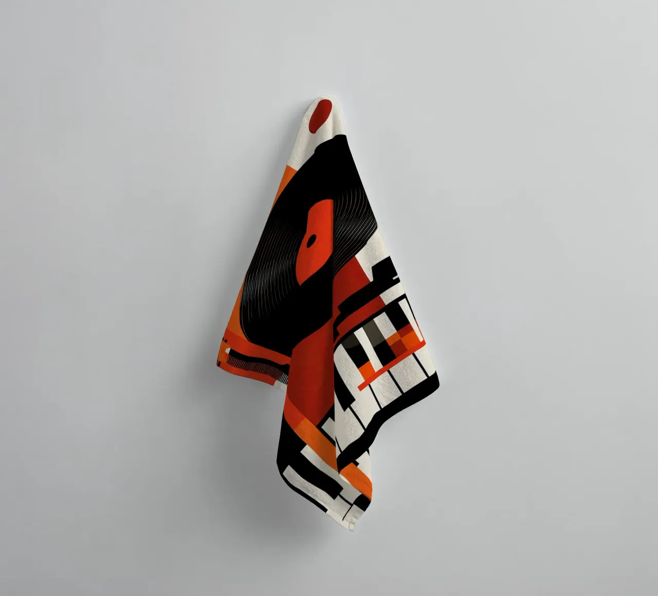 Abstract Musical Instruments Composition towel by VintageShop