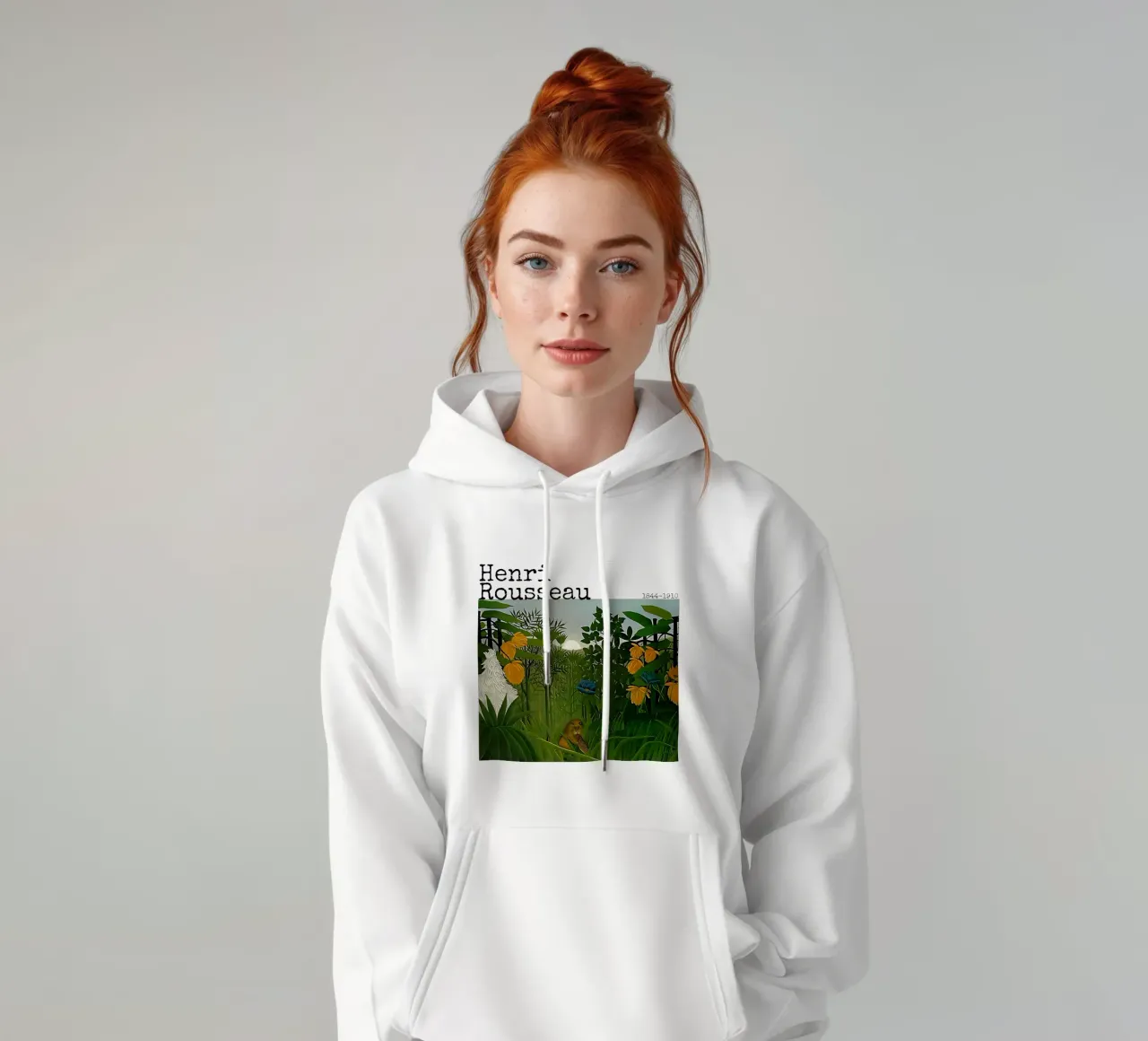Henri Rousseau 3 felpa con cappuccio da loniegrimes
