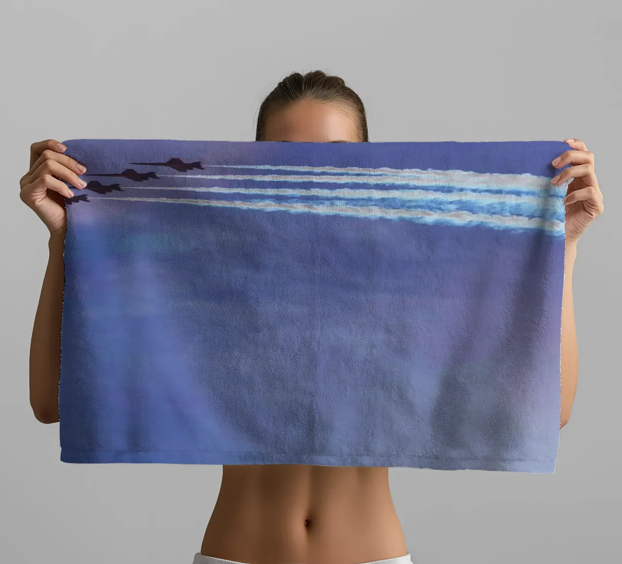 flock plane ink asciugamano da bagno da feny