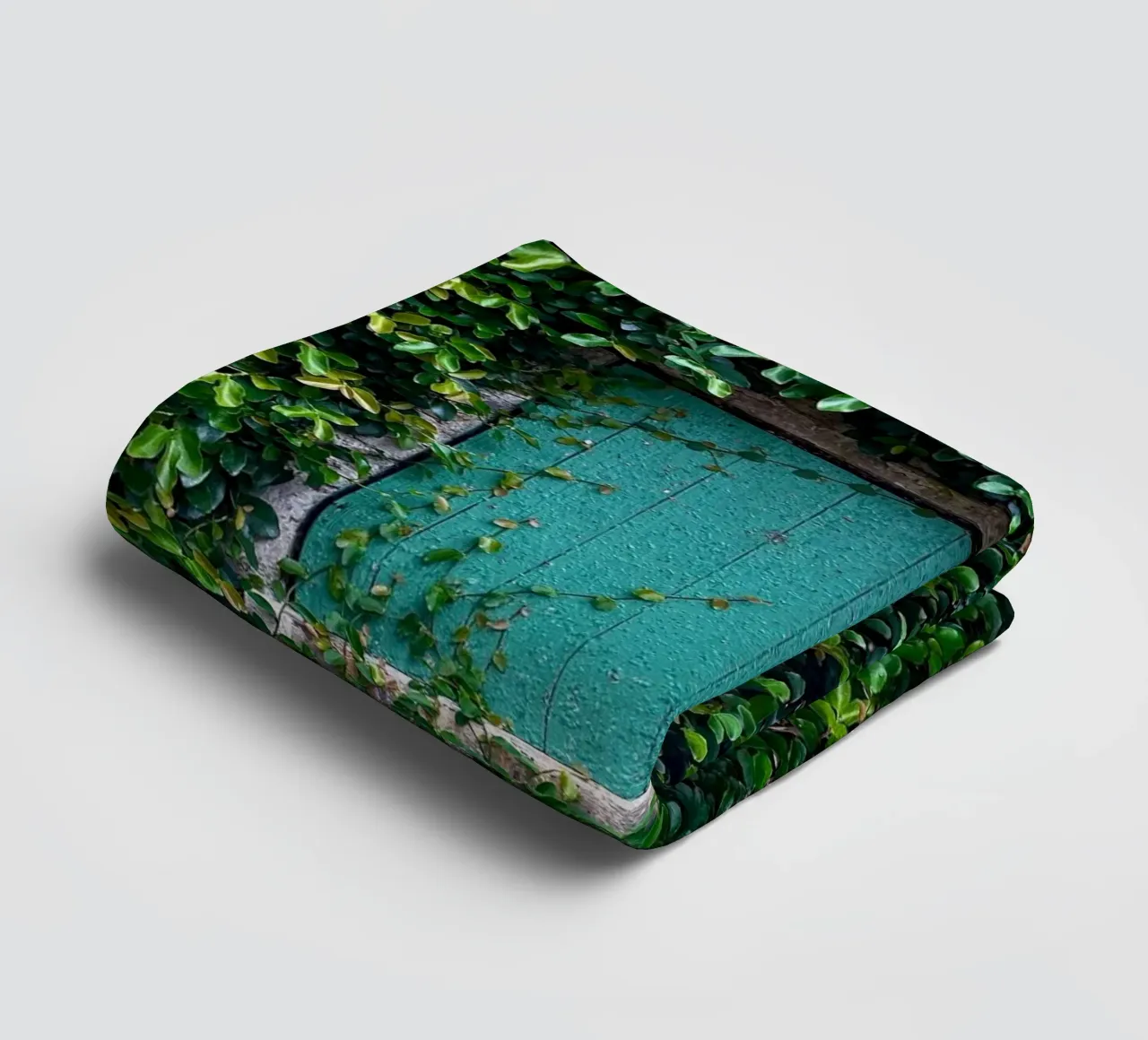 window in wall of leaf asciugamano da bagno da feny
