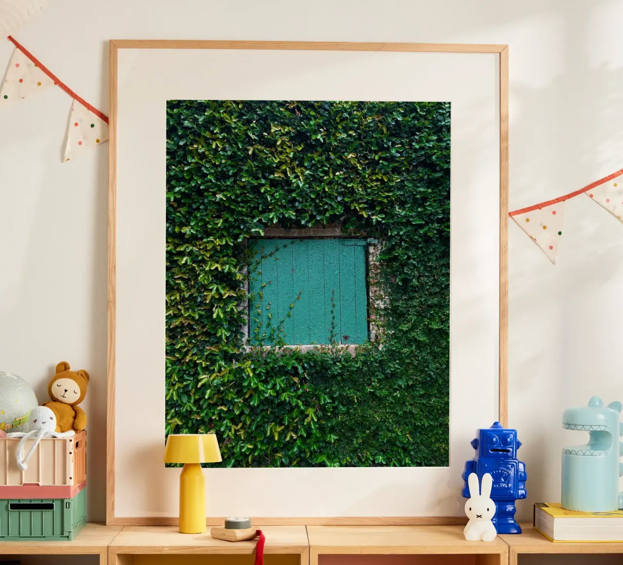 window in wall of leaf carta hahnemühle da feny