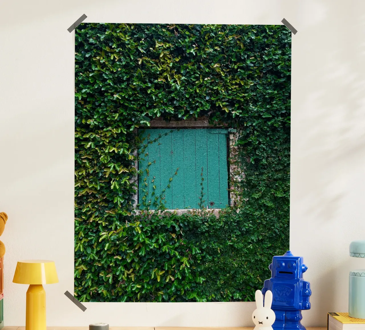 window in wall of leaf carta hahnemühle da feny