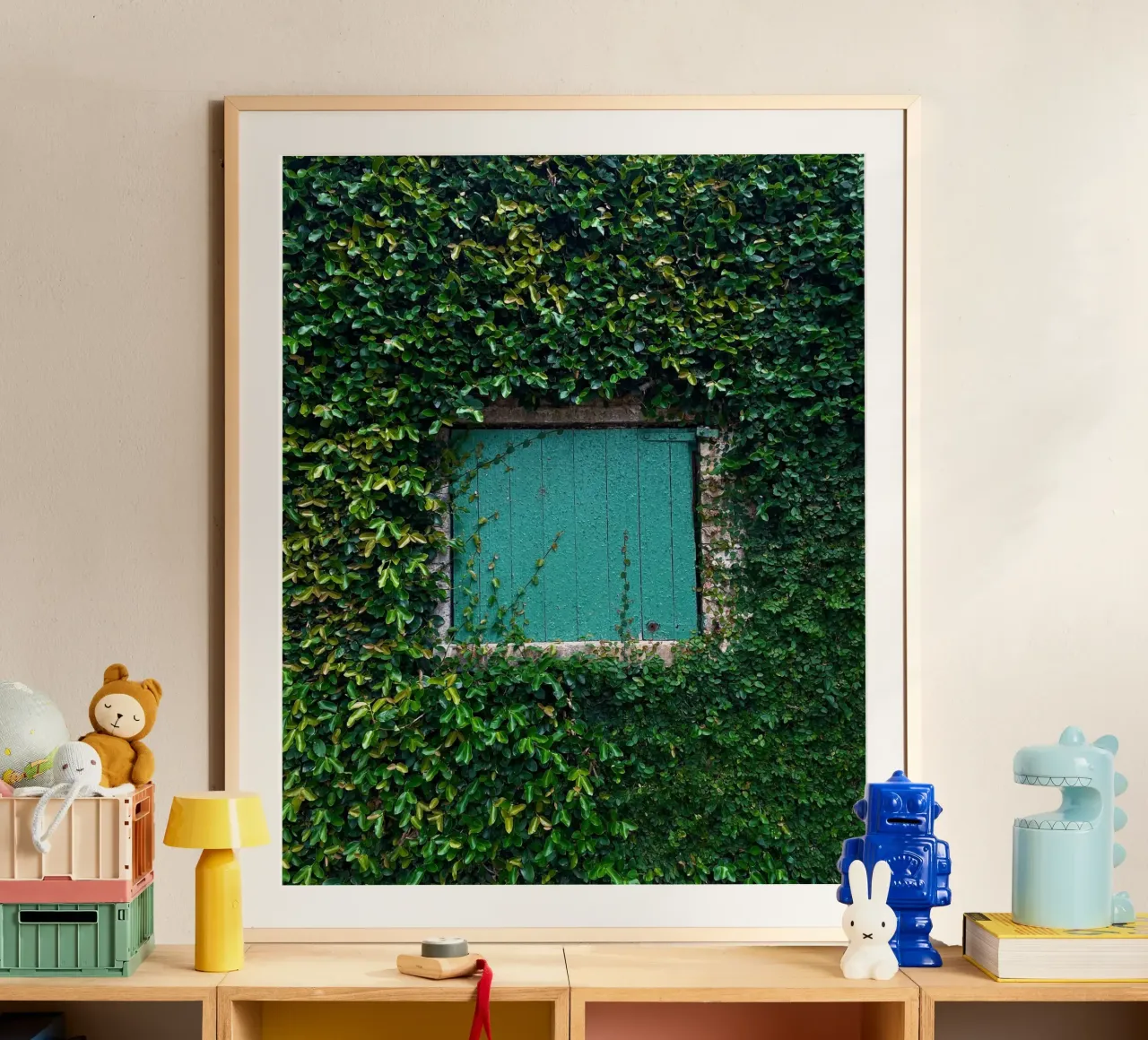 window in wall of leaf carta hahnemühle da feny