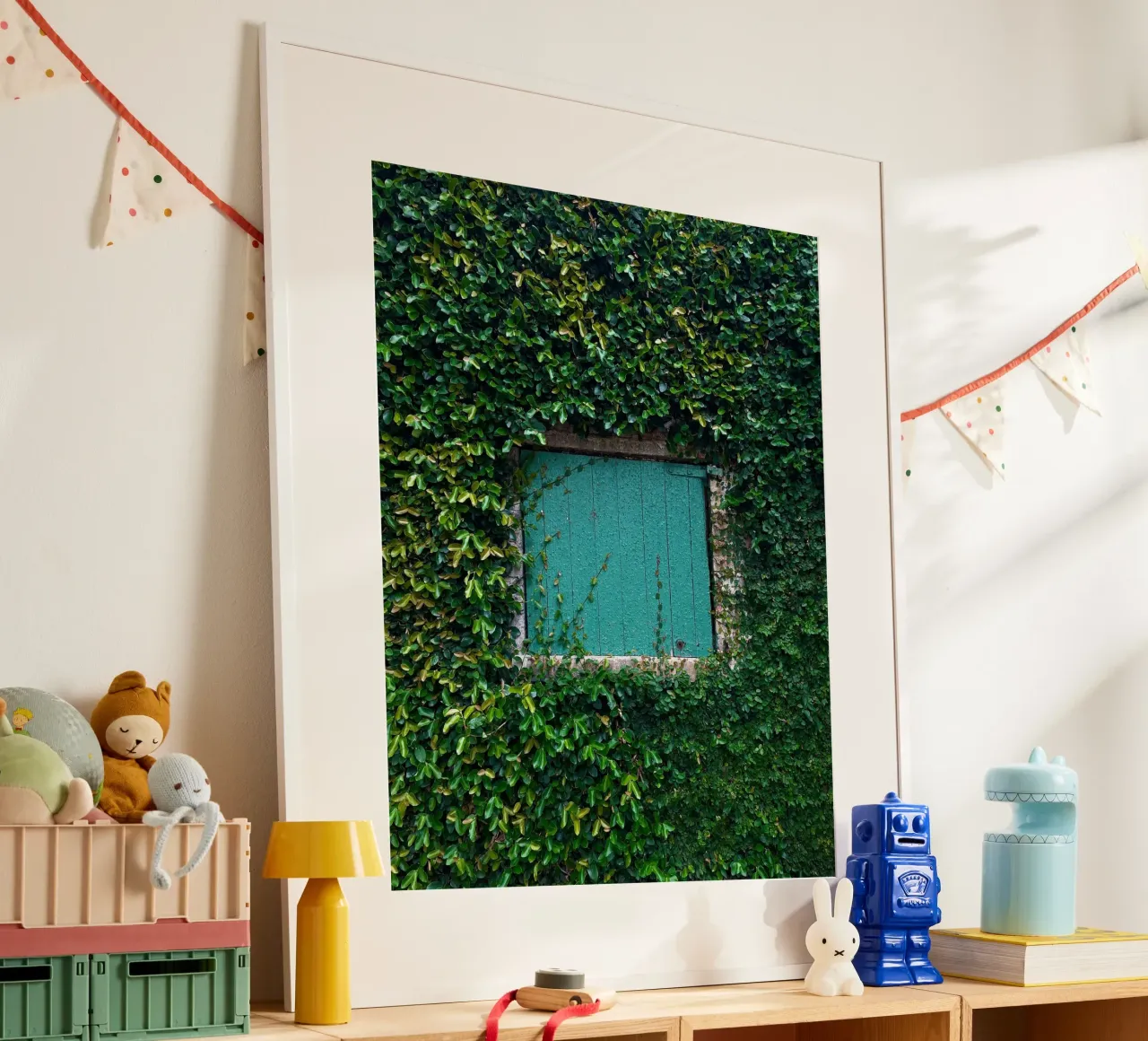 window in wall of leaf carta hahnemühle da feny