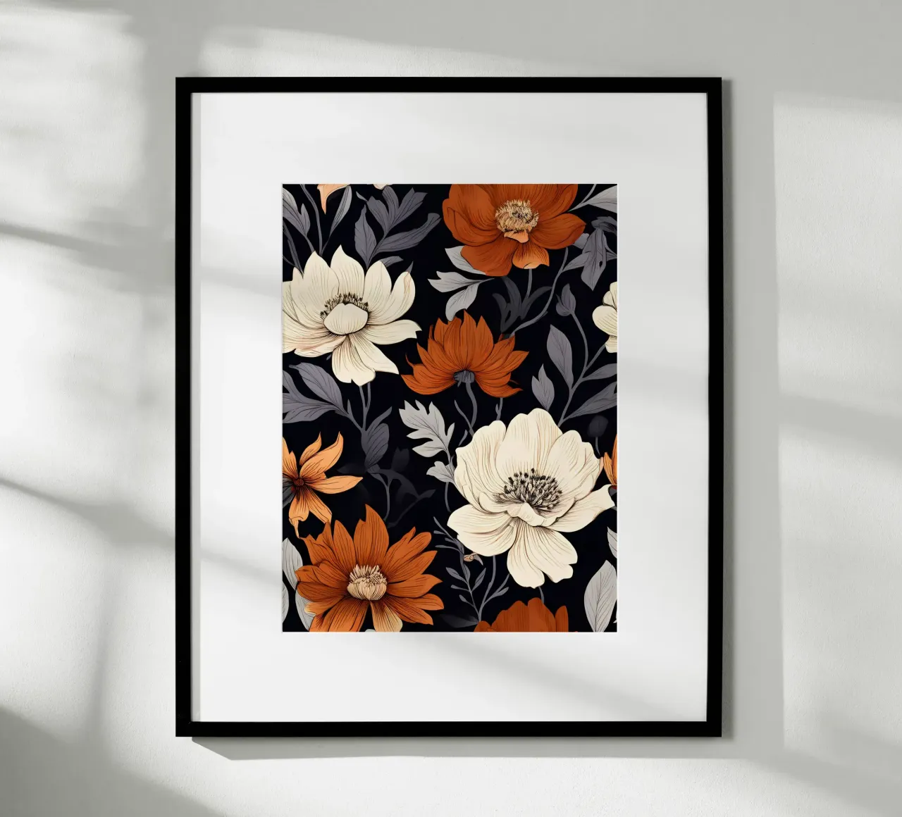 Herbstlicher Blumenteppich Poster von Artistic-shop