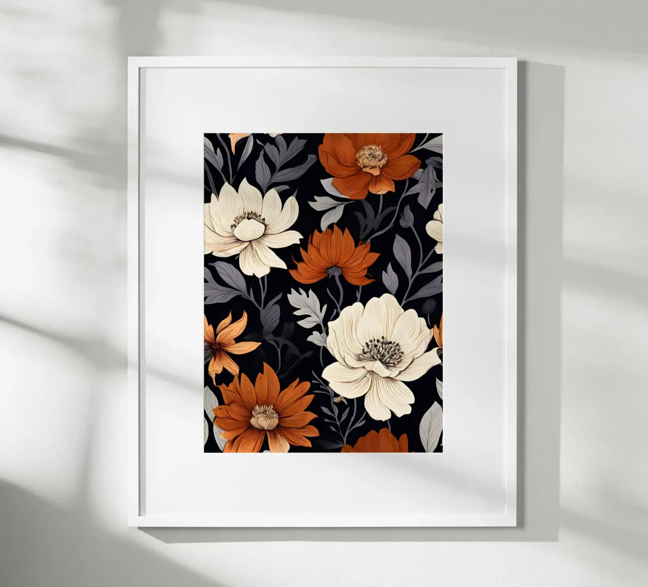 Herbstlicher Blumenteppich Poster von Artistic-shop