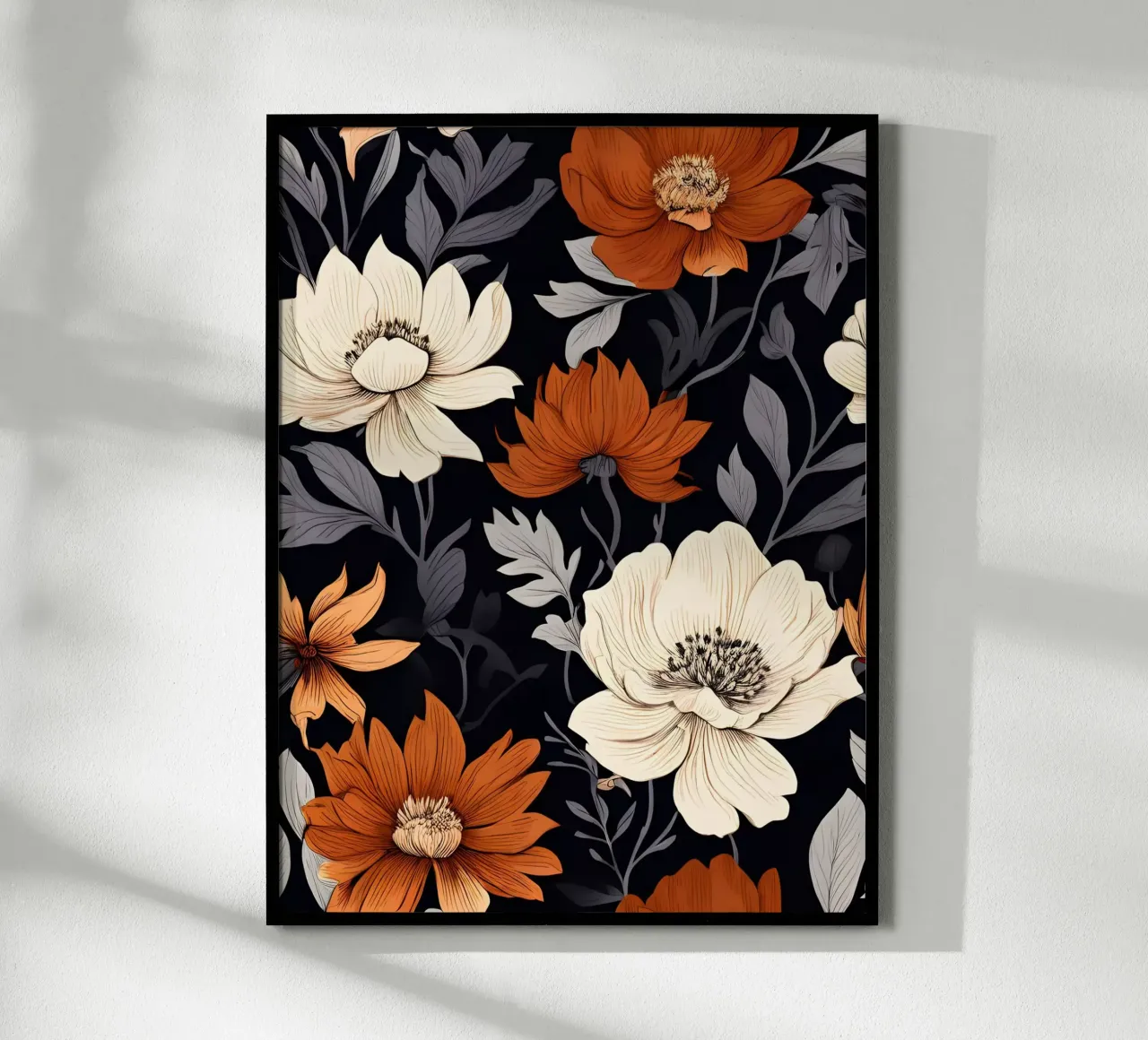 Herbstlicher Blumenteppich Poster von Artistic-shop
