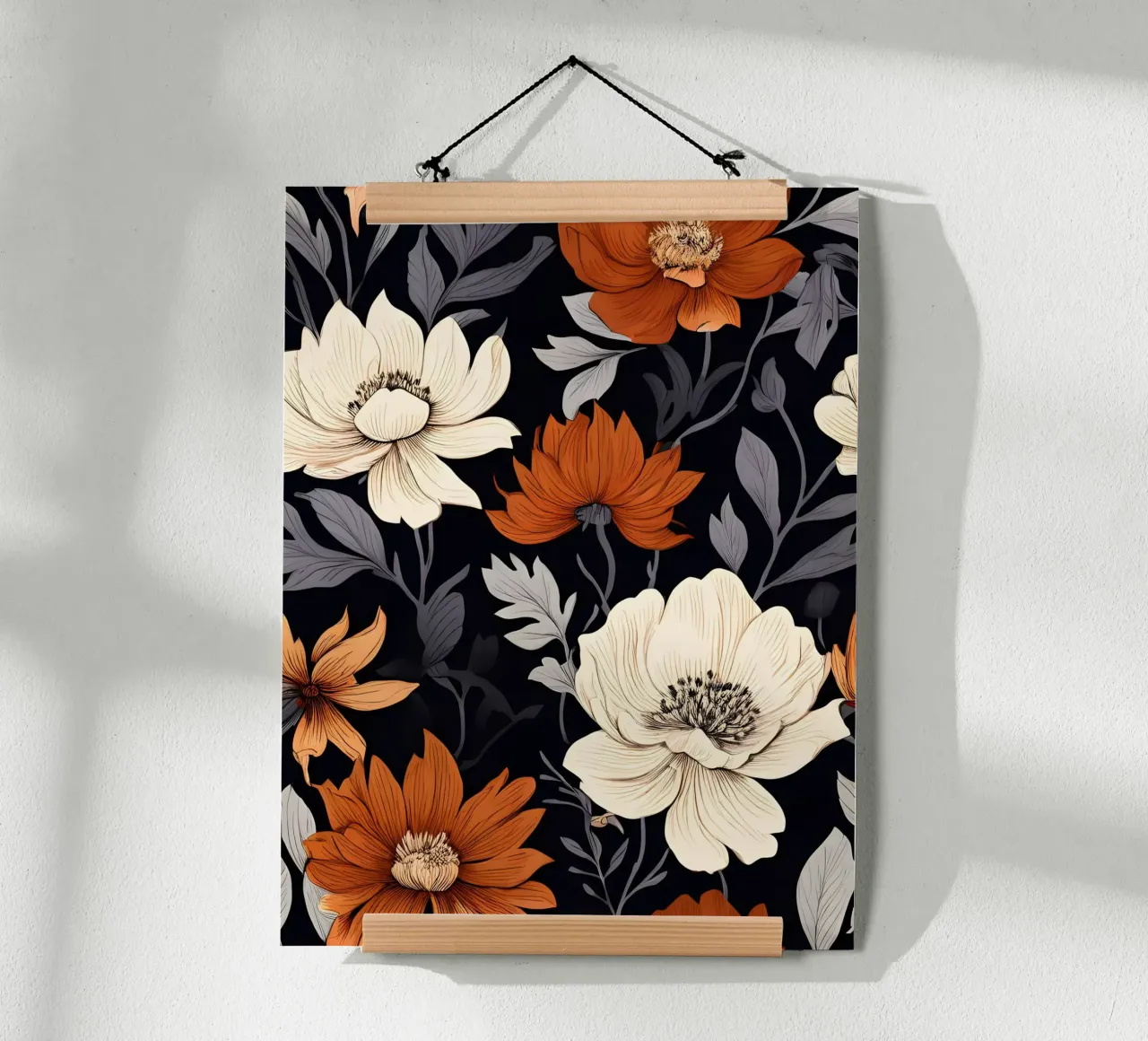 Herbstlicher Blumenteppich Poster von Artistic-shop