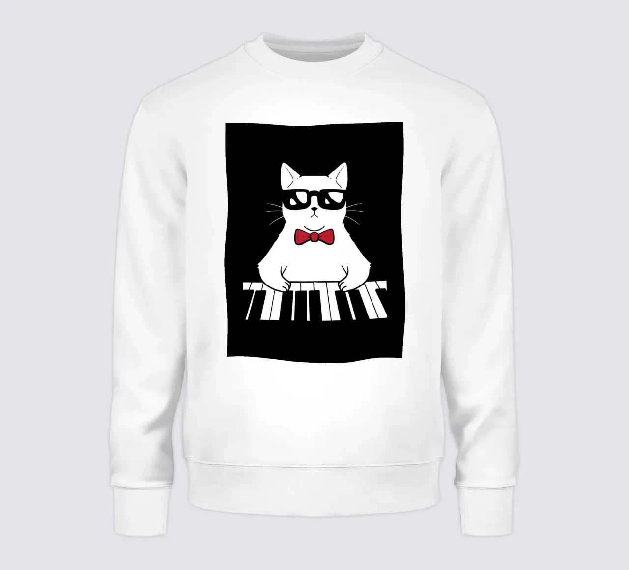 Piano Cat felpa da VintageShop