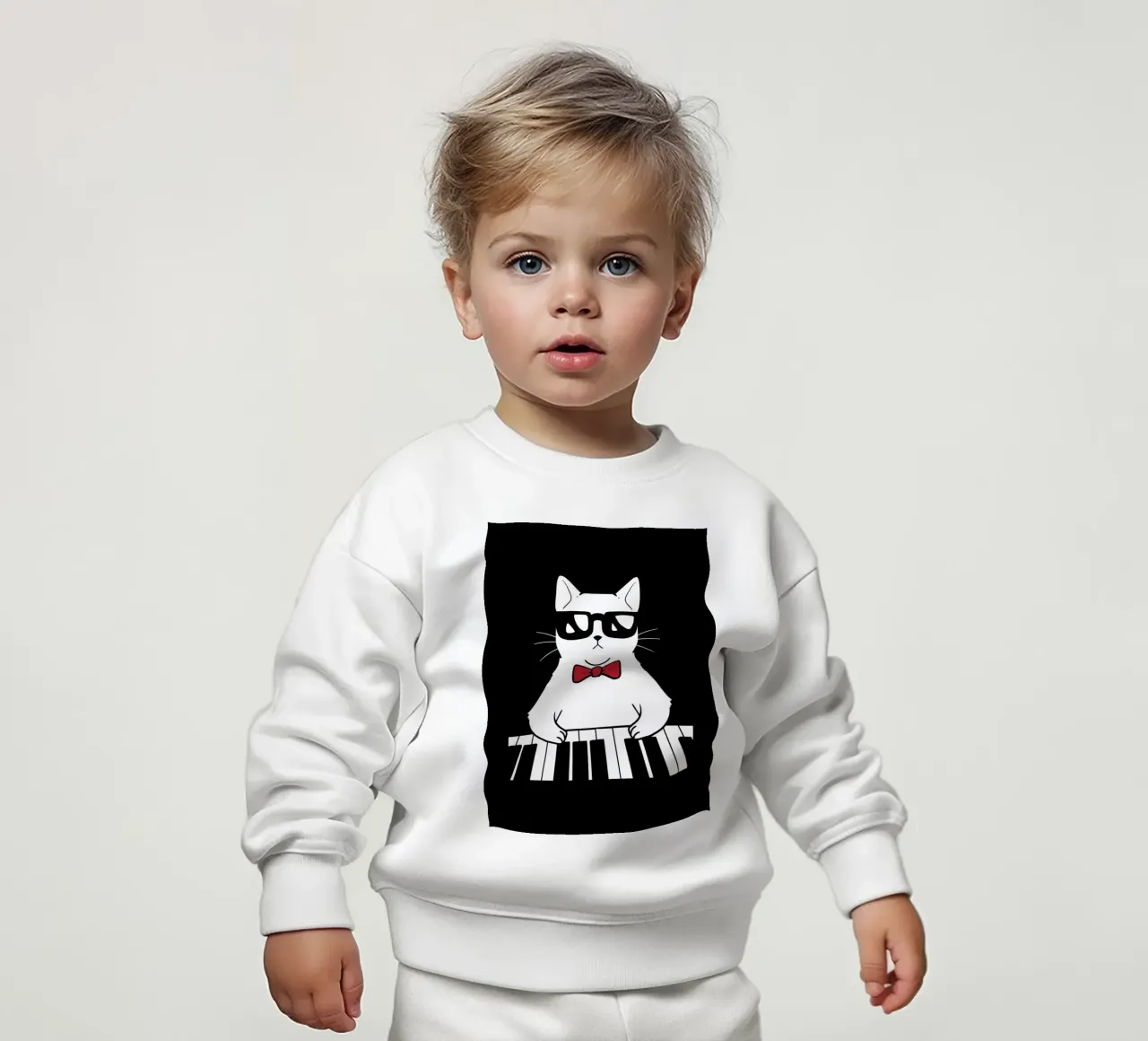 Piano Cat felpa neonato da VintageShop
