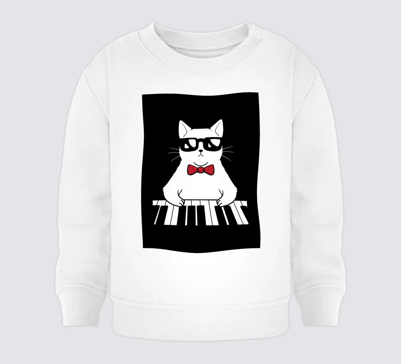 Piano Cat felpa neonato da VintageShop