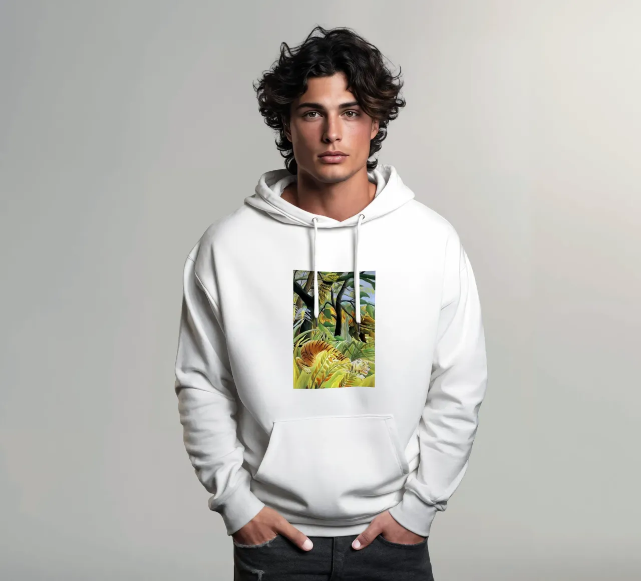 Henri Rousseau 8 felpa con cappuccio da loniegrimes