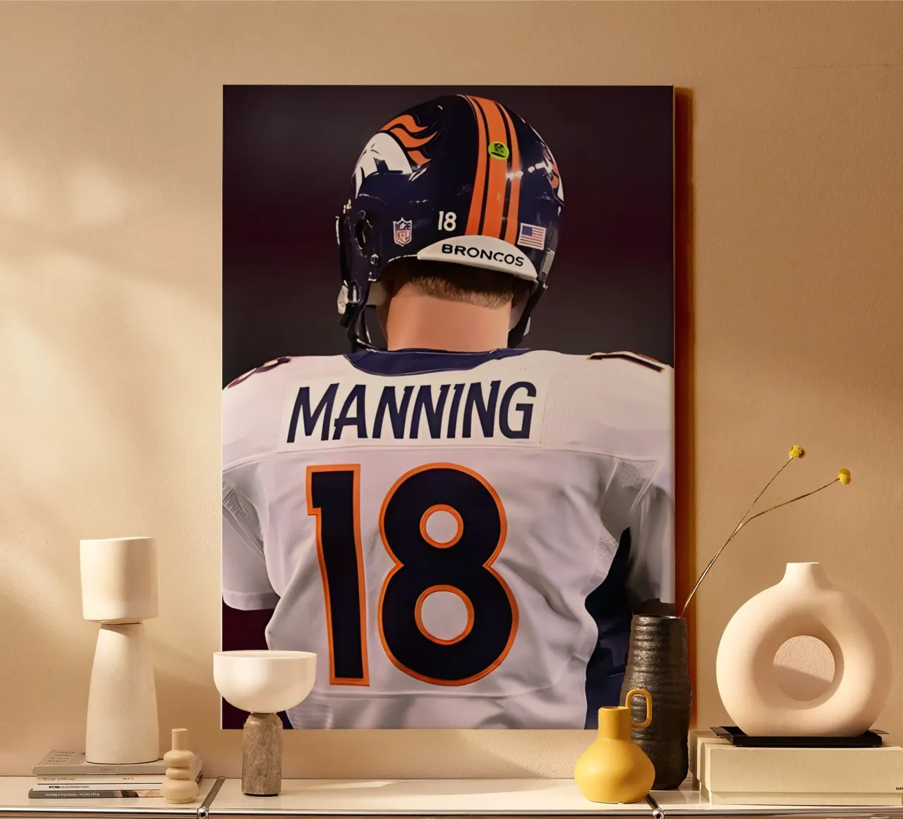 Manning tela da Low poly art