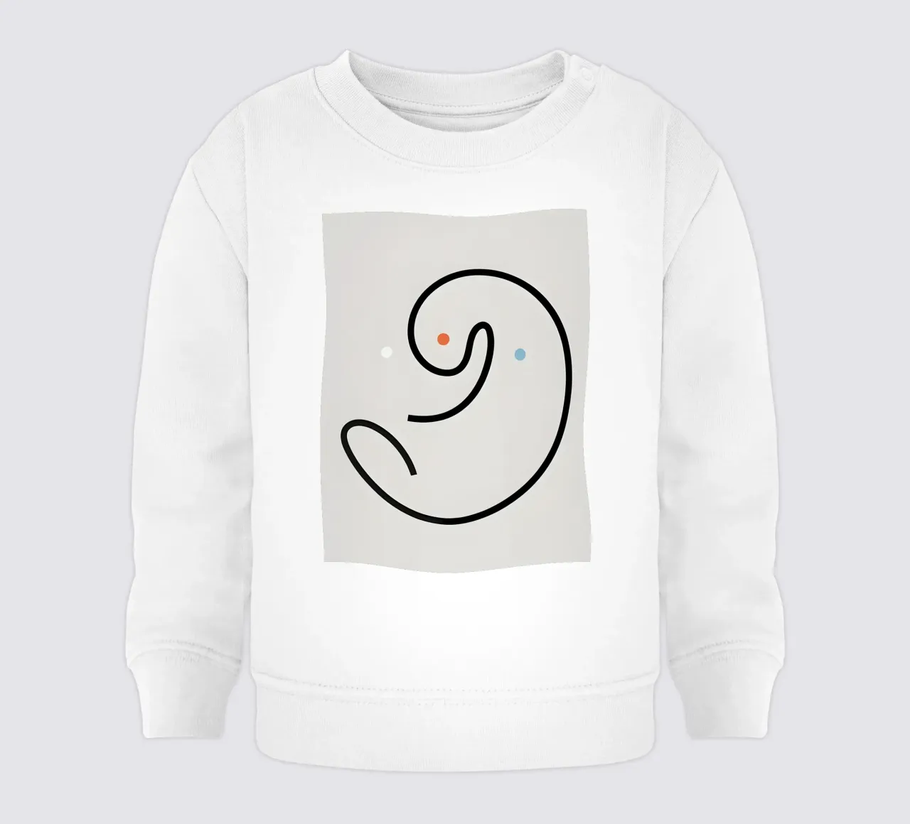 Linea curva singola felpa neonato da LIFESTYLE OBJECTS