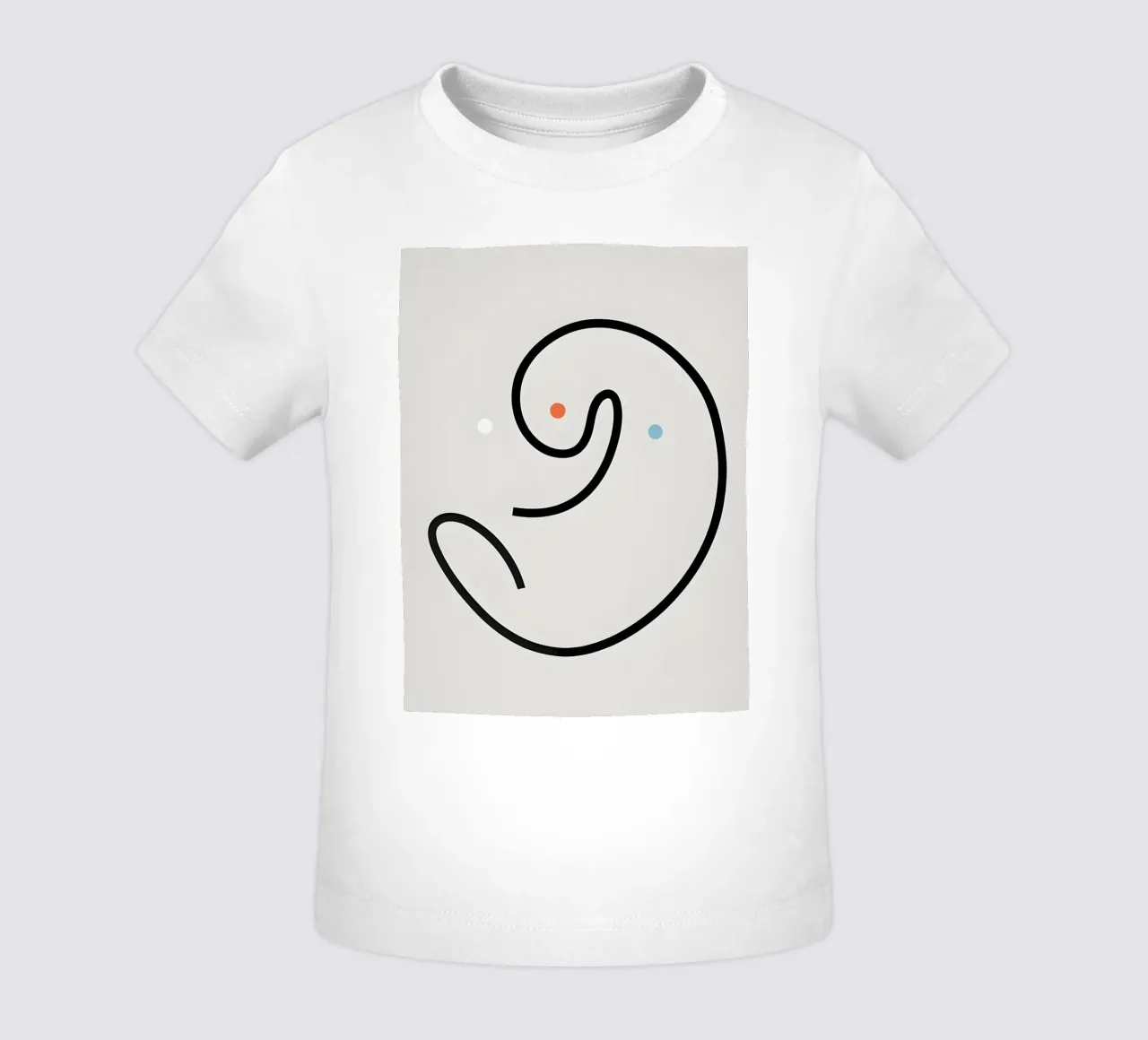 Linea curva singola maglietta neonato da LIFESTYLE OBJECTS