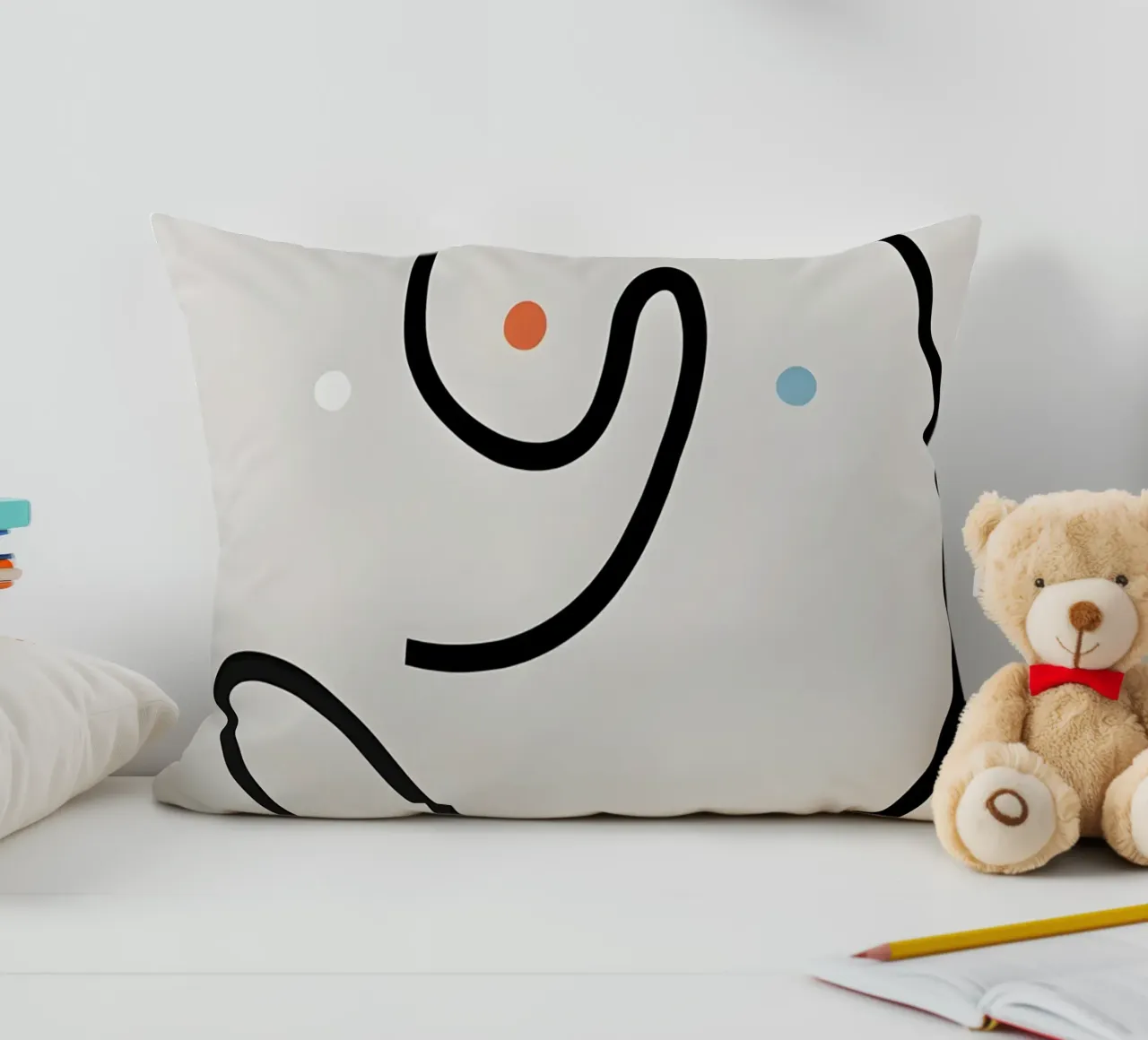 Linea curva singola cuscino da LIFESTYLE OBJECTS