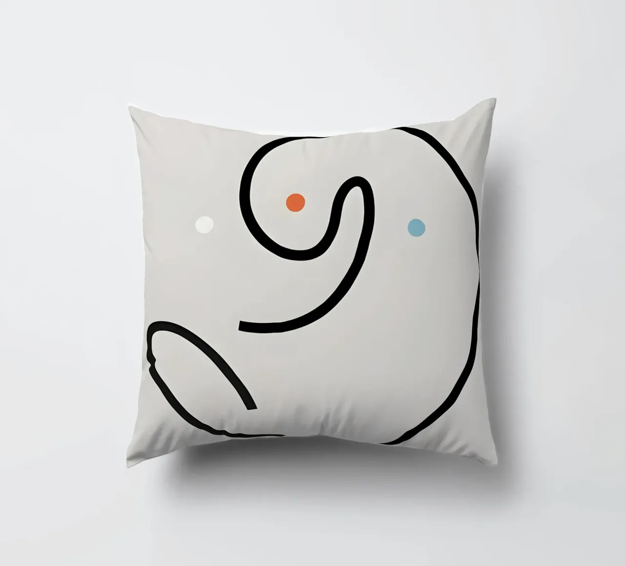 Linea curva singola cuscino da LIFESTYLE OBJECTS