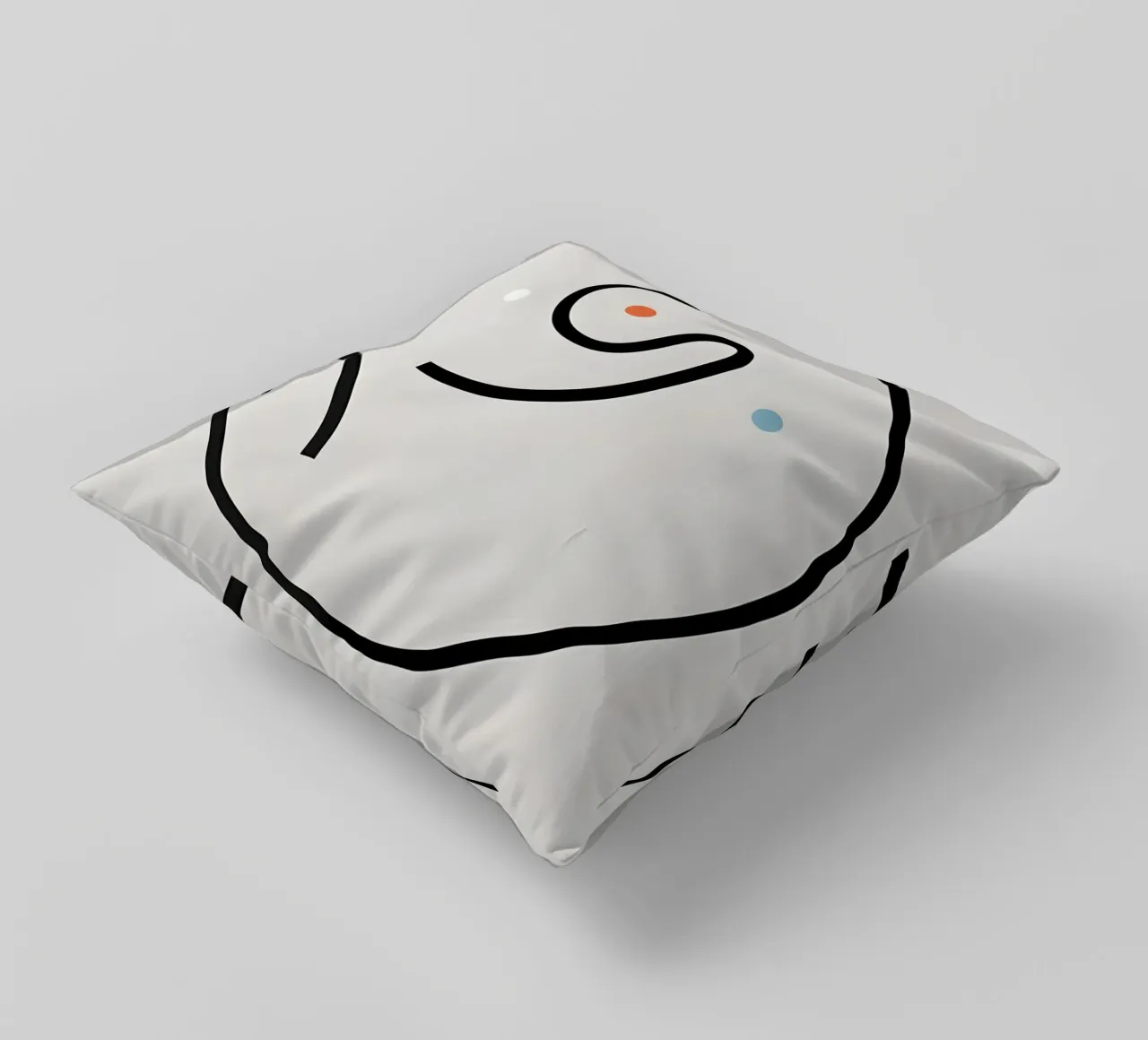Linea curva singola cuscino da LIFESTYLE OBJECTS