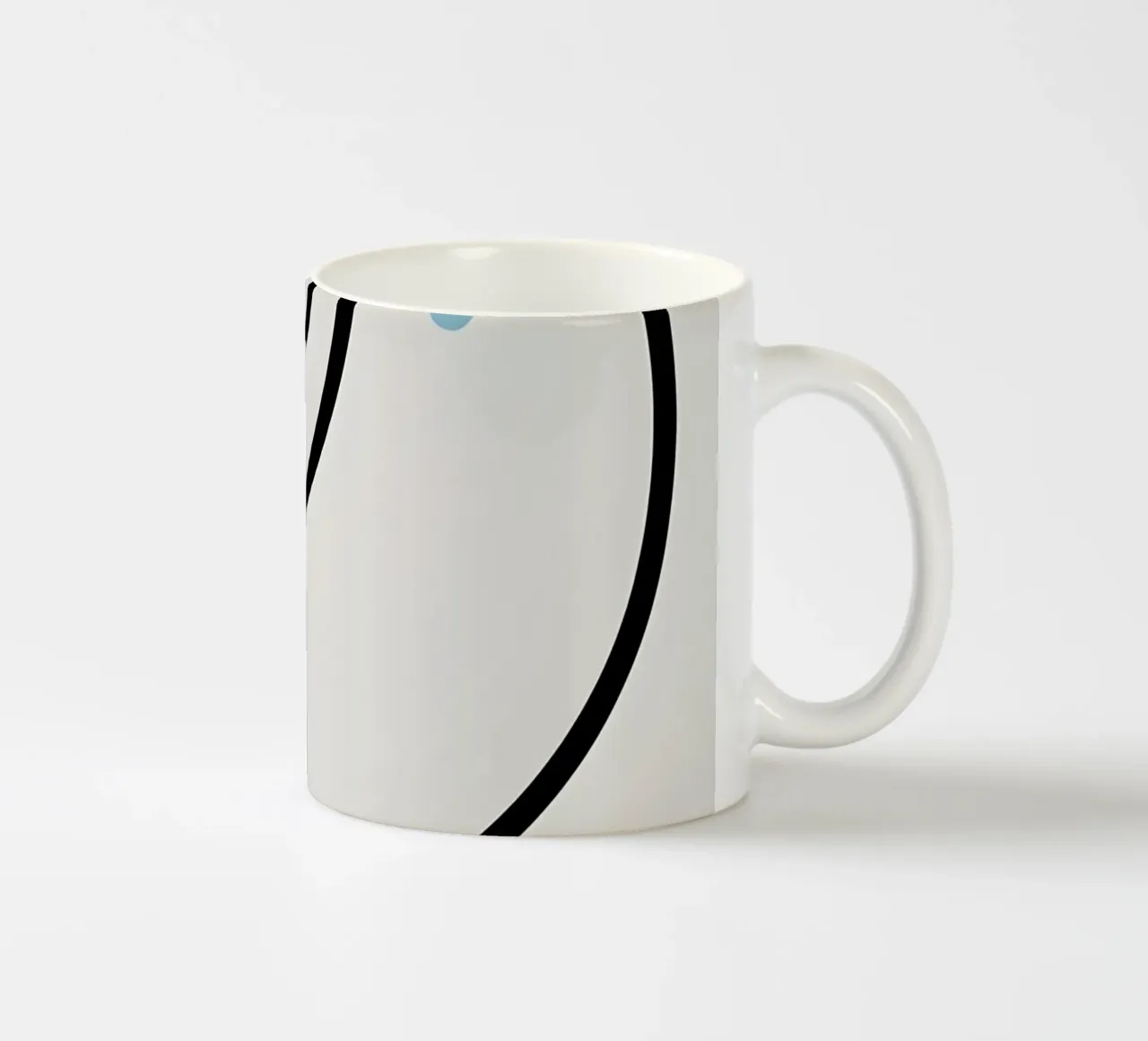 Linea curva singola tazza in ceramica da LIFESTYLE OBJECTS
