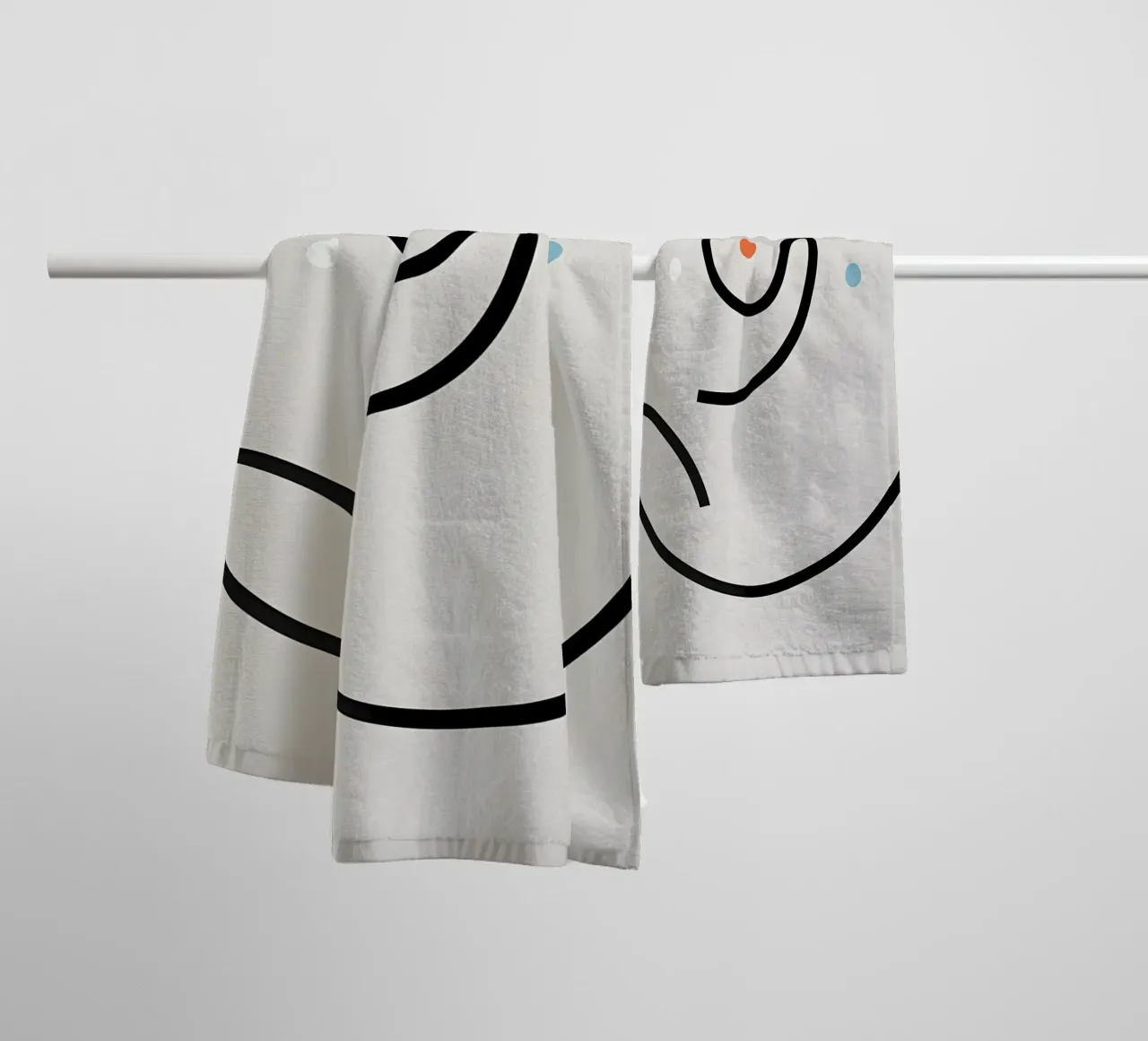 Linea curva singola asciugamano da bagno da LIFESTYLE OBJECTS