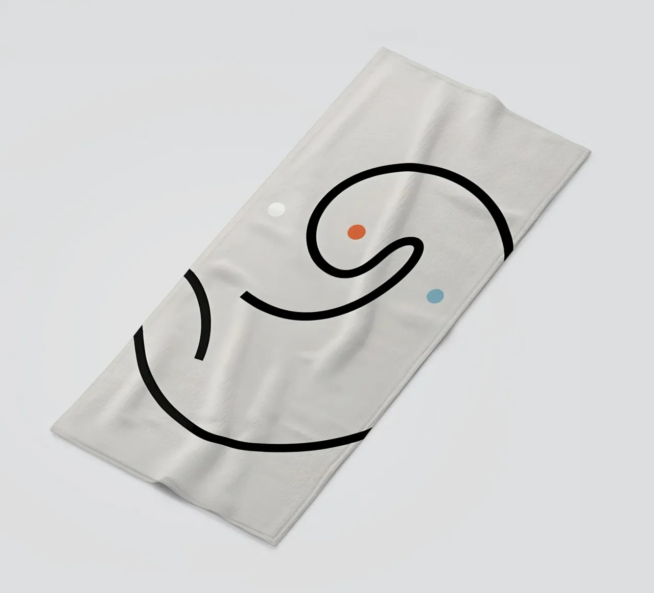 Linea curva singola telo mare da LIFESTYLE OBJECTS