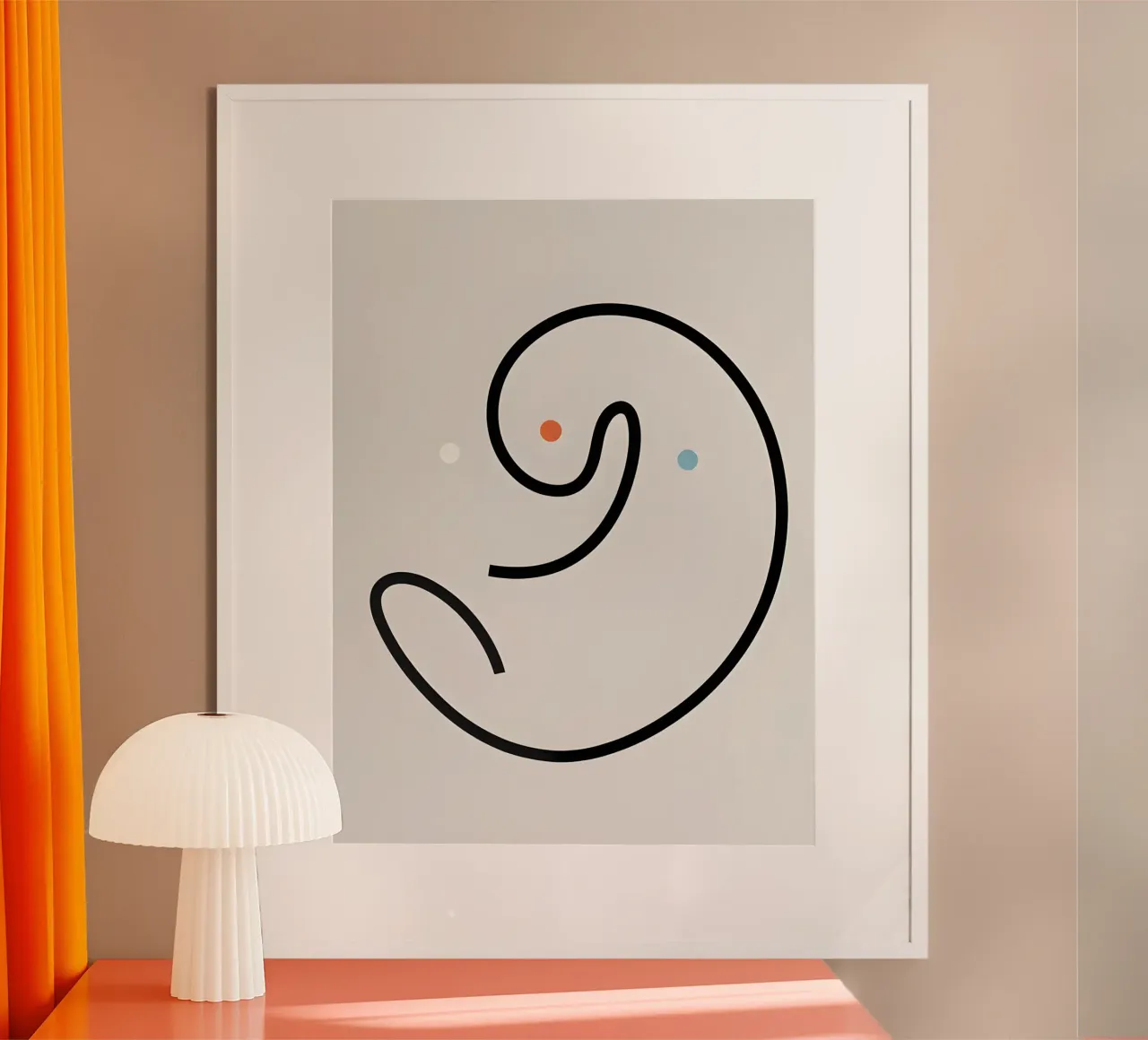 Linea curva singola carta hahnemühle da LIFESTYLE OBJECTS