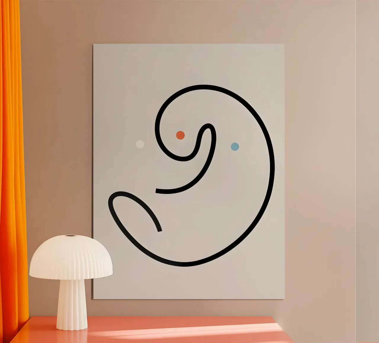 Linea curva singola carta hahnemühle da LIFESTYLE OBJECTS