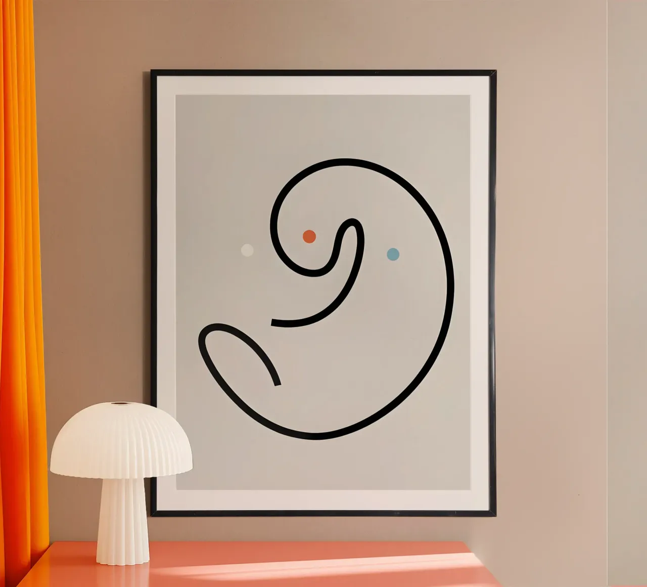 Linea curva singola carta hahnemühle da LIFESTYLE OBJECTS