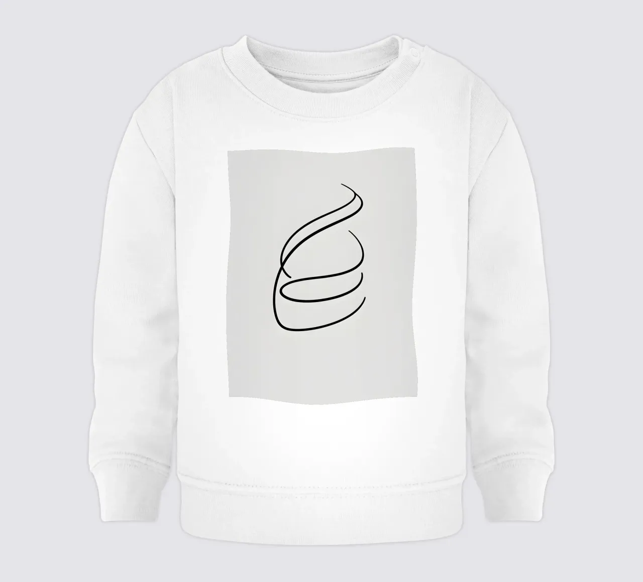 Linea curva singola felpa neonato da LIFESTYLE OBJECTS
