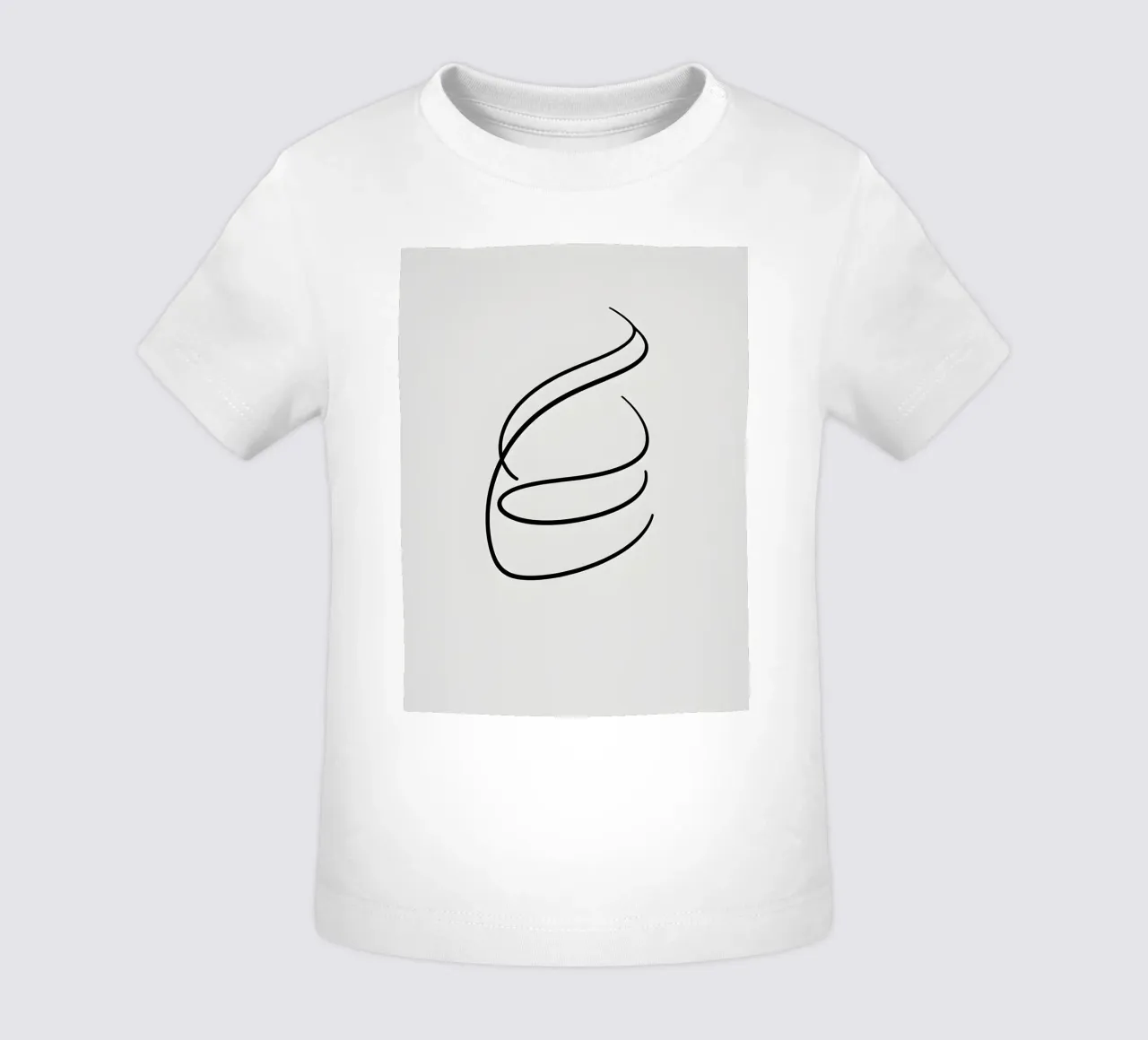 Linea curva singola maglietta neonato da LIFESTYLE OBJECTS