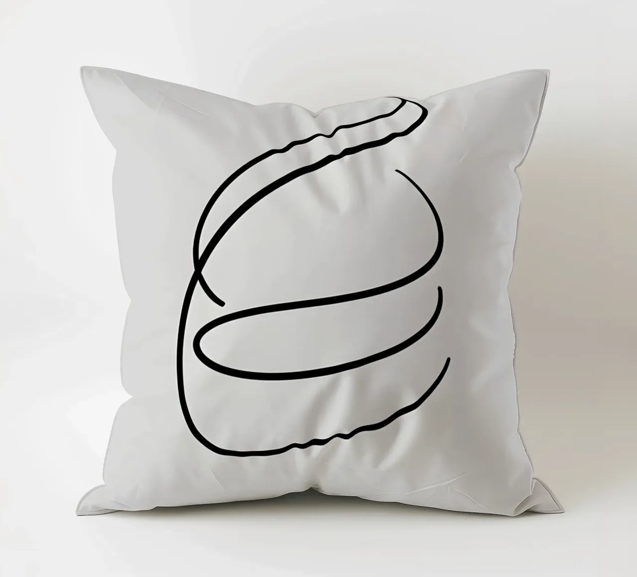 Linea curva singola cuscino da LIFESTYLE OBJECTS