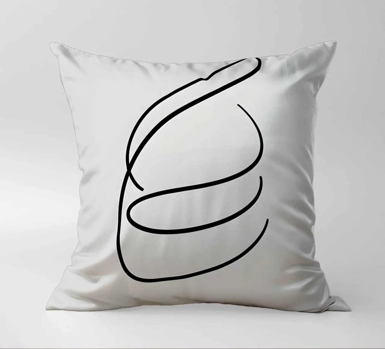 Linea curva singola cuscino da LIFESTYLE OBJECTS