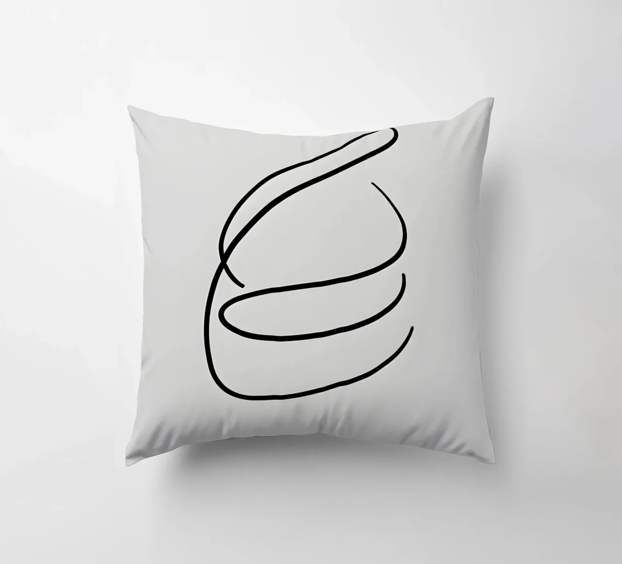 Linea curva singola cuscino da LIFESTYLE OBJECTS
