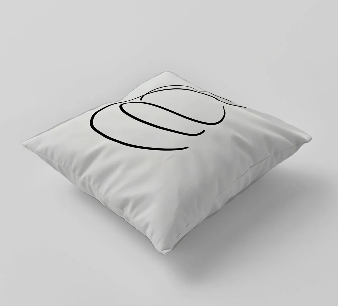 Linea curva singola cuscino da LIFESTYLE OBJECTS