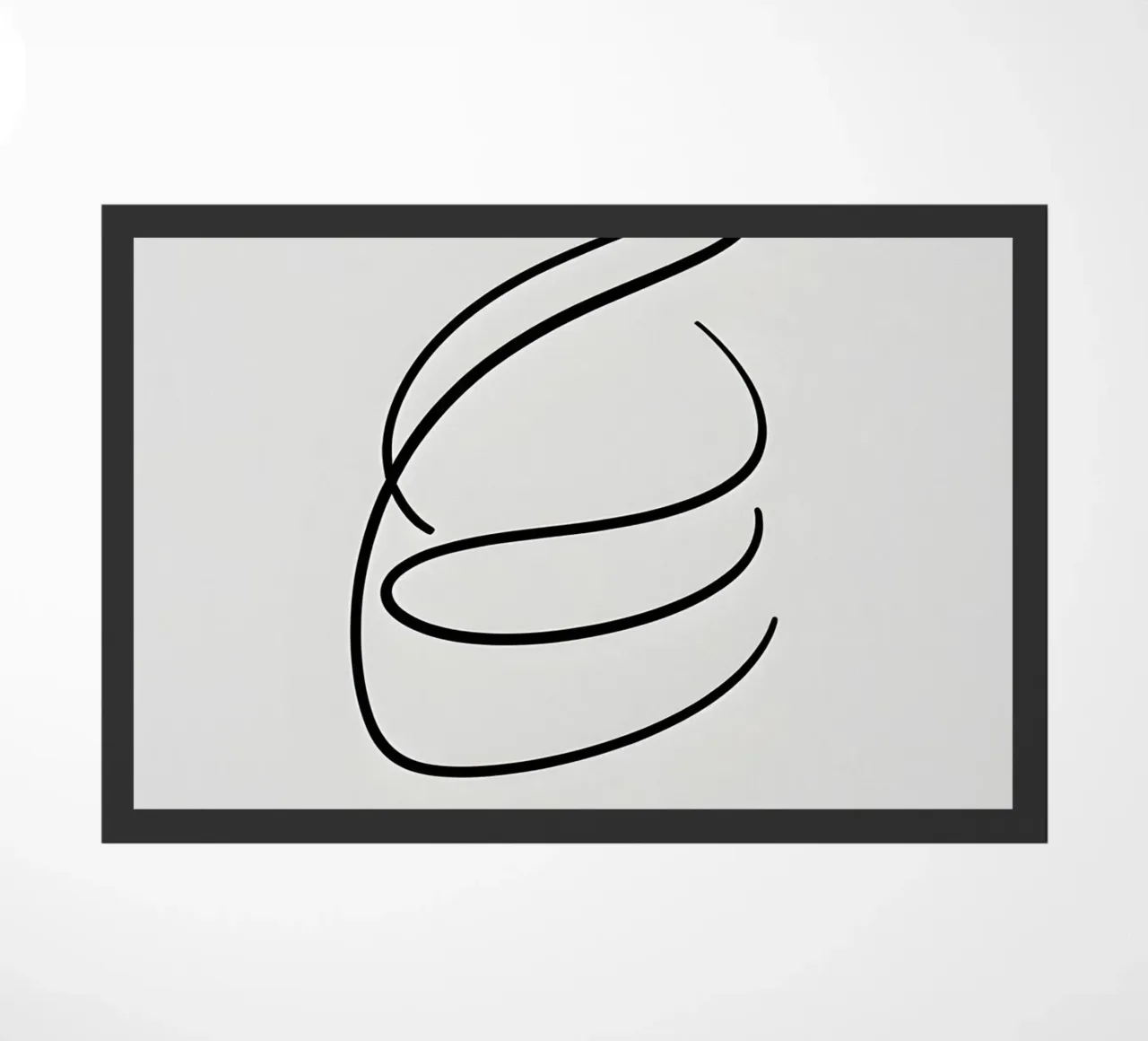 Linea curva singola zerbino da LIFESTYLE OBJECTS