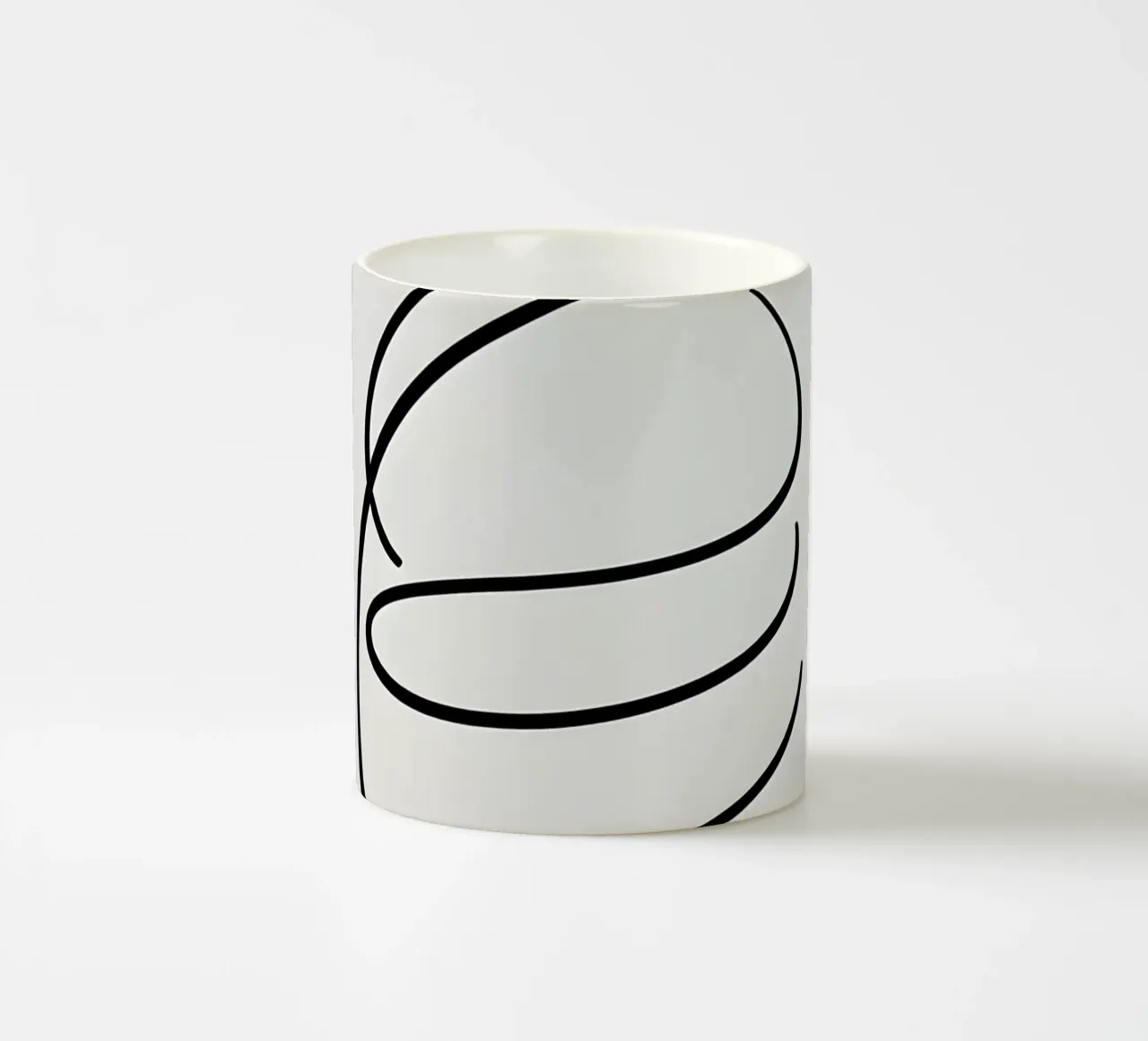 Linea curva singola tazza in ceramica da LIFESTYLE OBJECTS