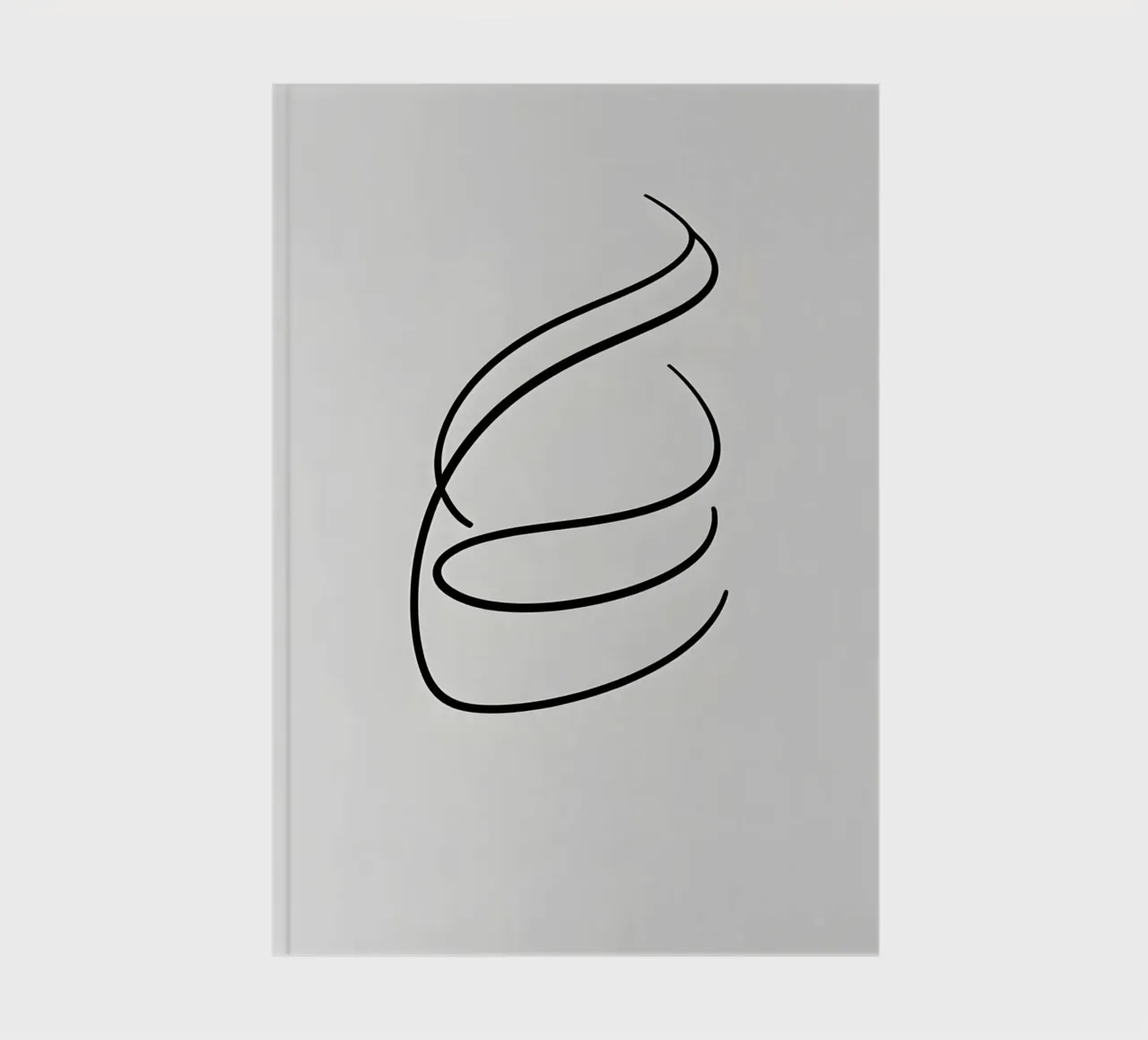Single curved line notebook by LIFESTYLE OBJECTS