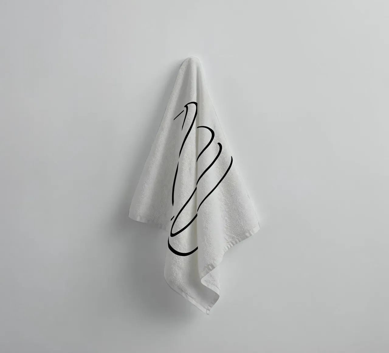 Linea curva singola asciugamano da bagno da LIFESTYLE OBJECTS