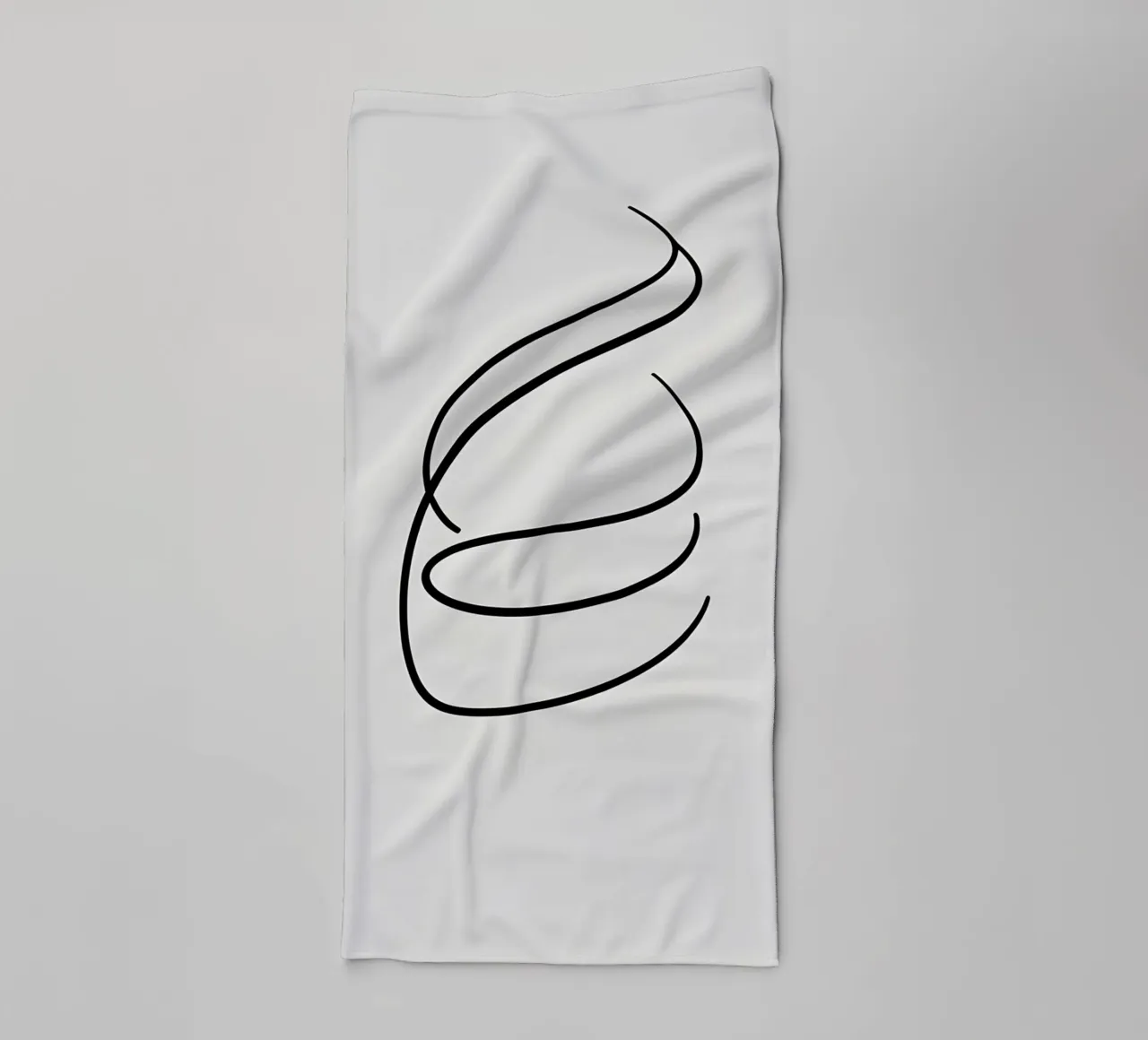 Linea curva singola asciugamano da bagno da LIFESTYLE OBJECTS