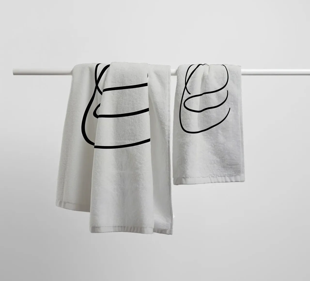 Linea curva singola asciugamano da bagno da LIFESTYLE OBJECTS