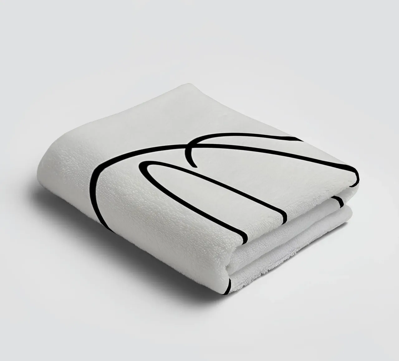 Linea curva singola asciugamano da bagno da LIFESTYLE OBJECTS