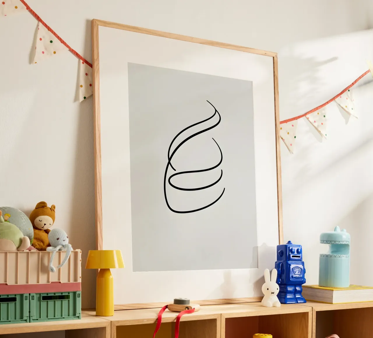 Linea curva singola carta hahnemühle da LIFESTYLE OBJECTS
